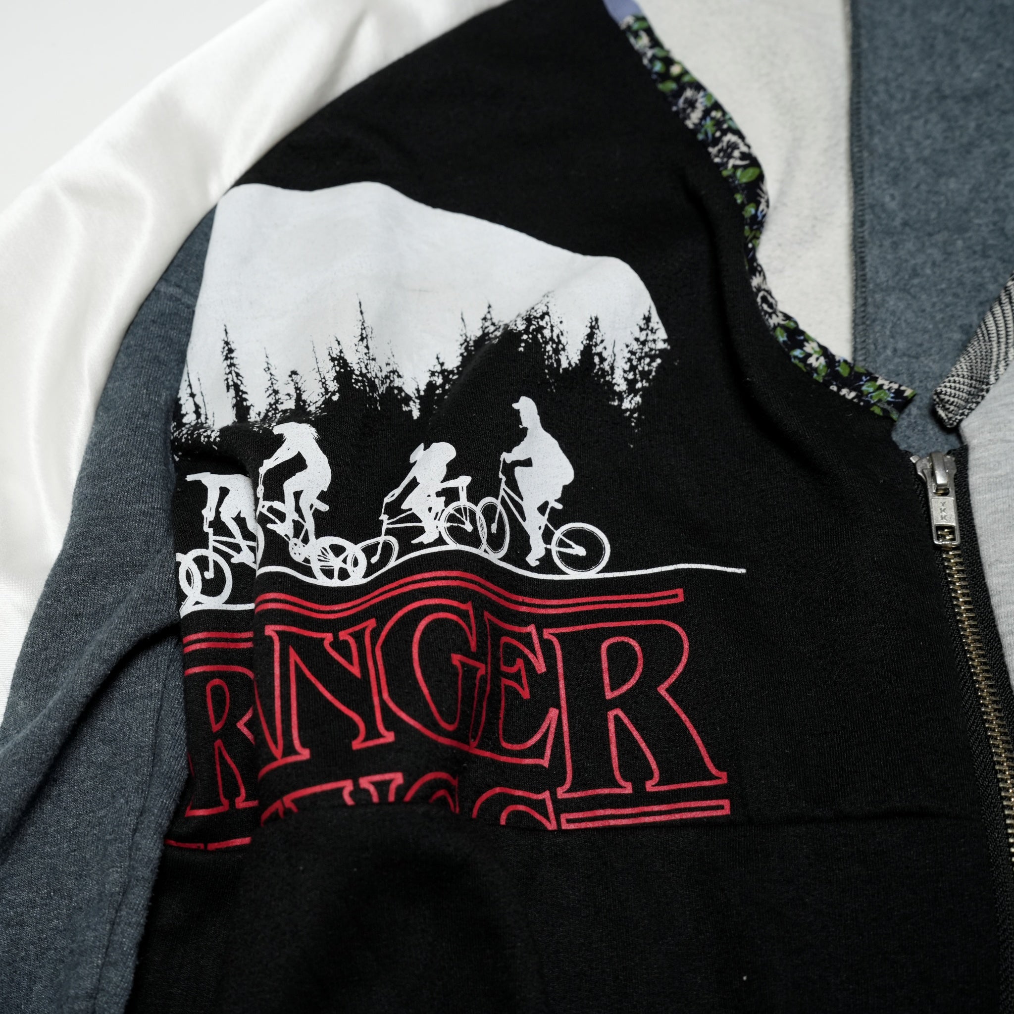 AT-230 | スウェットZIPカーディガン | Color:Gray_Navy | Size-Free【REHERSALL_リハーズオール】