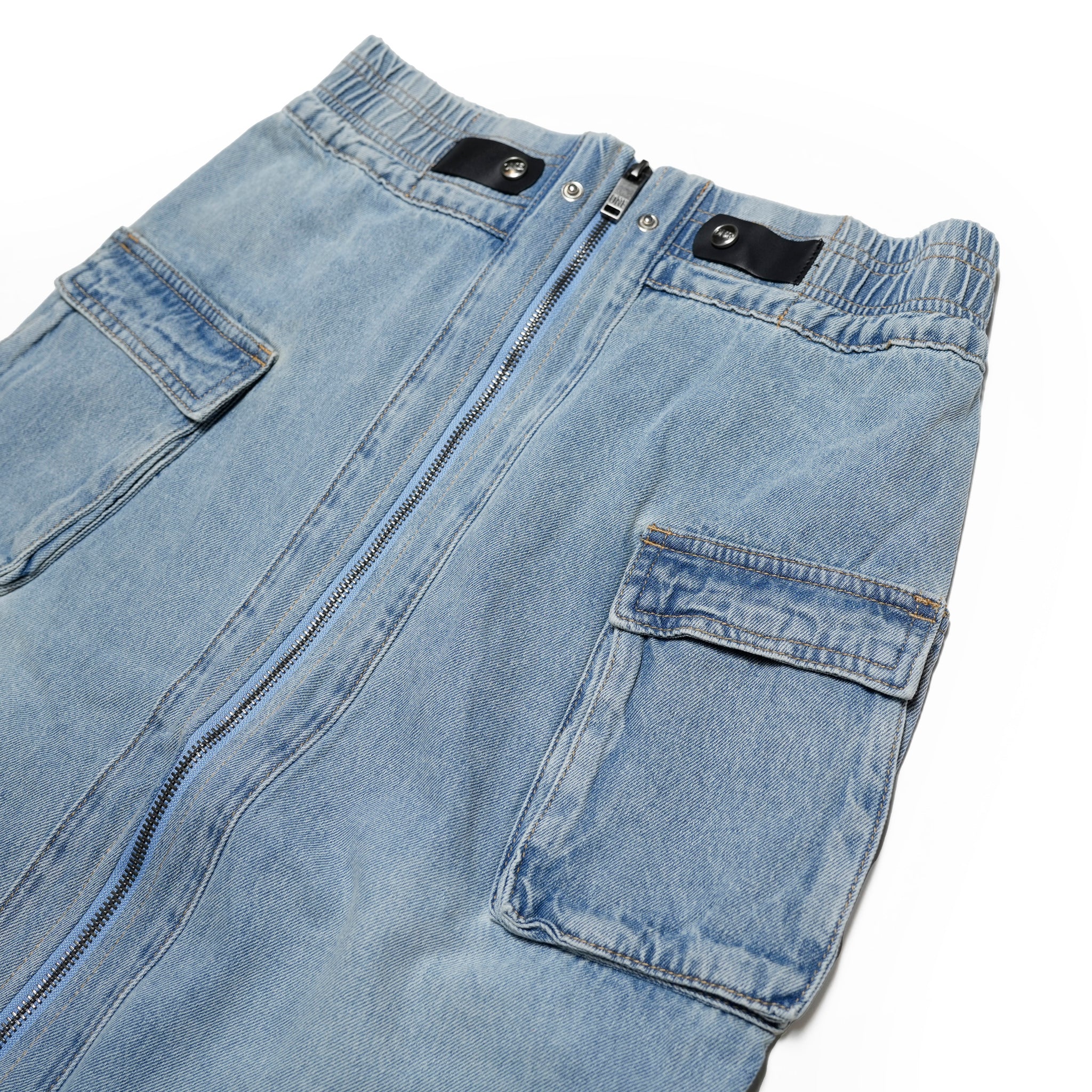 26791_SOFT BLUE | SOFT BLUE PARACHUTE DENIM SKIRT | Color:Soft Blue【ONE TEASPOON_ワンティースプーン】【archive】
