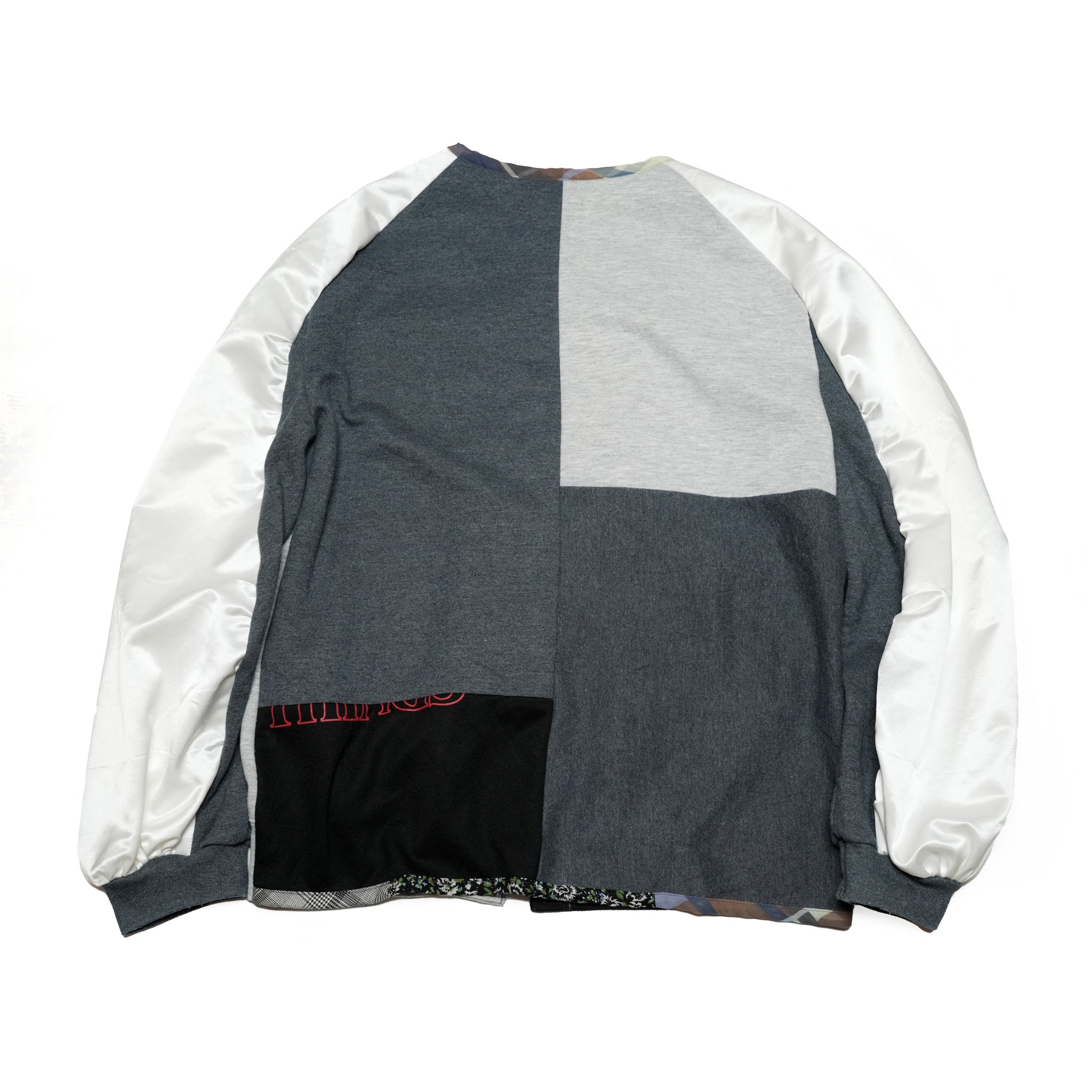 スウェットZIPカーディガン – Gray_Navy | Size-Free | REHERSALL