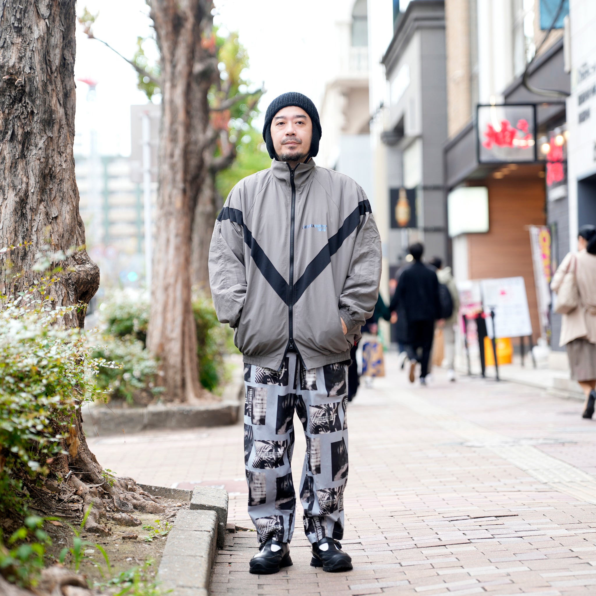 VG-JKT-390 | FLORA PANTHER REVERSIBLE JACKET | Gray【VIRGOwearworks_ヴァルゴウェアワークス】