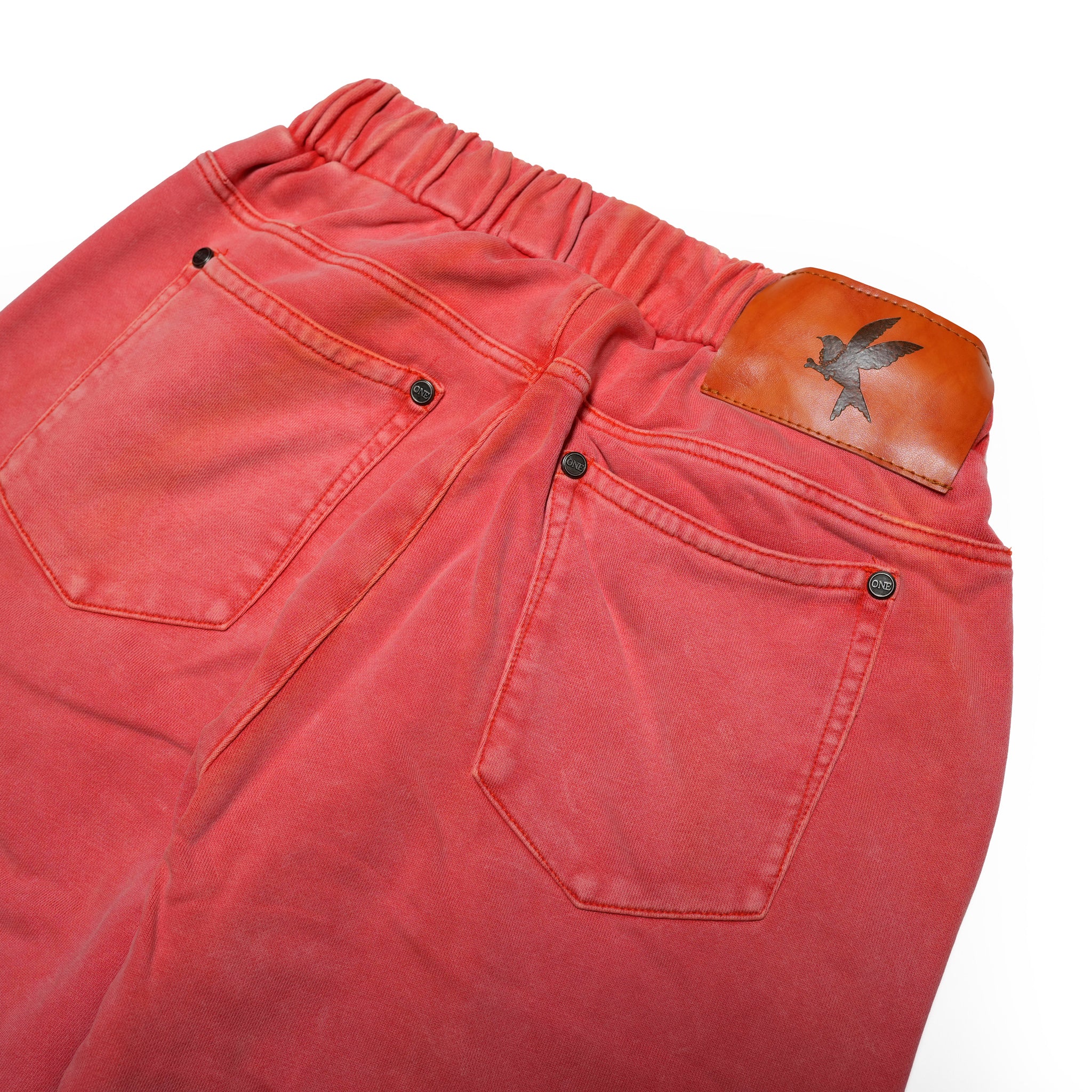 26815_HYPER CORAL | HYPER CORAL WIDE LEG SWEAT PANTS | Color:Hyper Coral【ONE TEASPOON_ワンティースプーン】【archive】