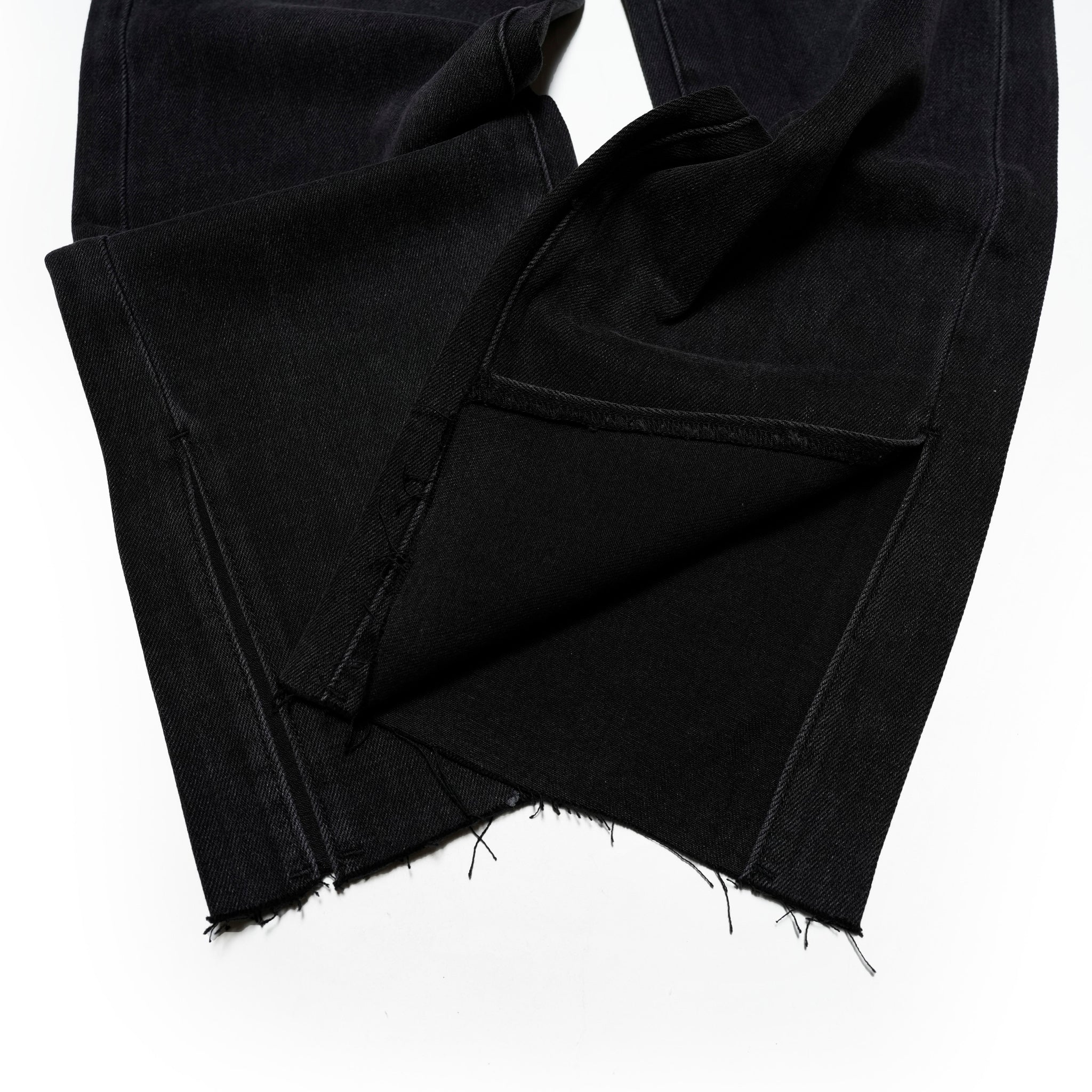 26666_FADED BLACK | FADED BLACK LOW SLUNG STRAIGHT LEG MID WAIST DENIM BILLIE JEANS | Color:Faded Black【ONE TEASPOON_ワンティースプーン】