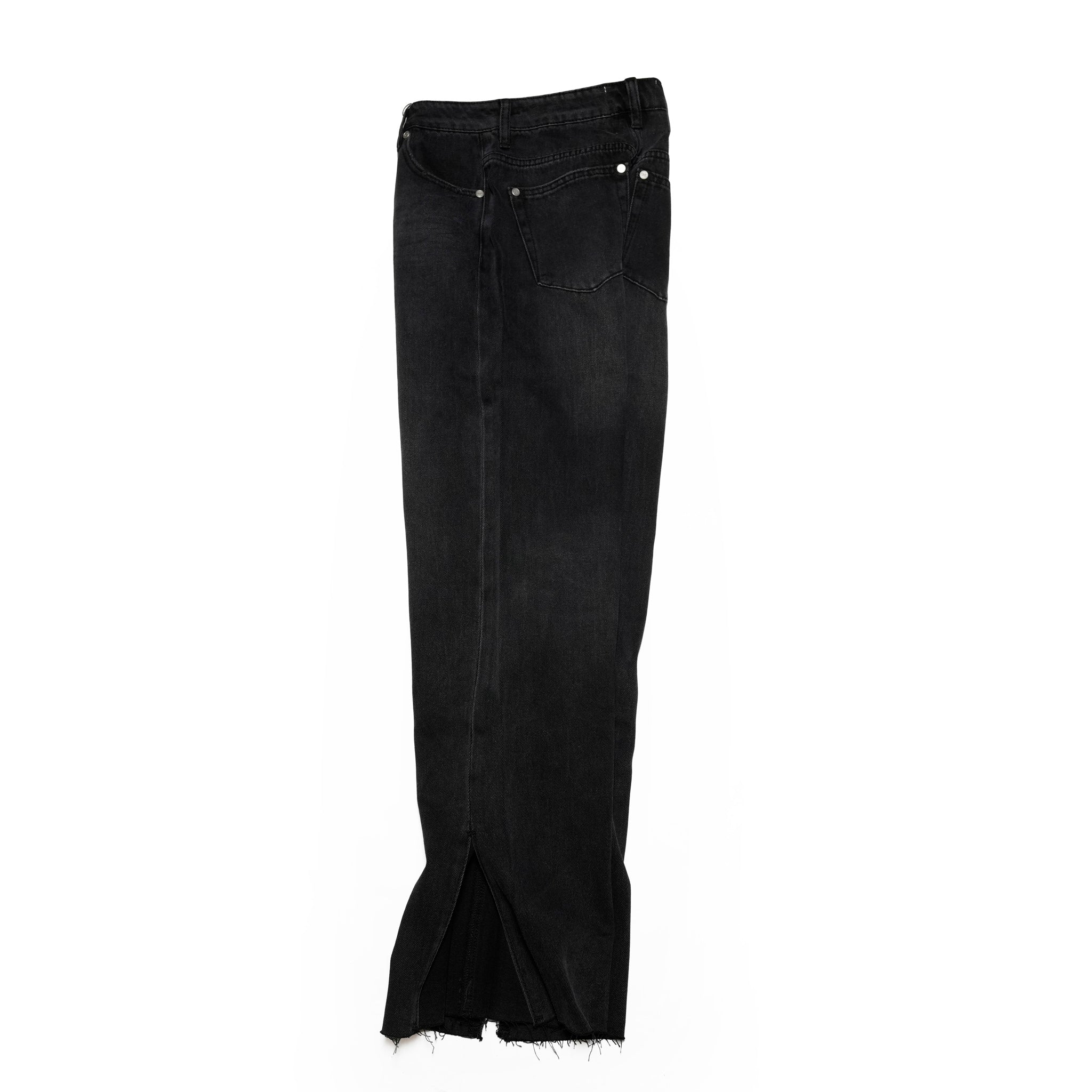 26666_FADED BLACK | FADED BLACK LOW SLUNG STRAIGHT LEG MID WAIST DENIM BILLIE JEANS | Color:Faded Black【ONE TEASPOON_ワンティースプーン】