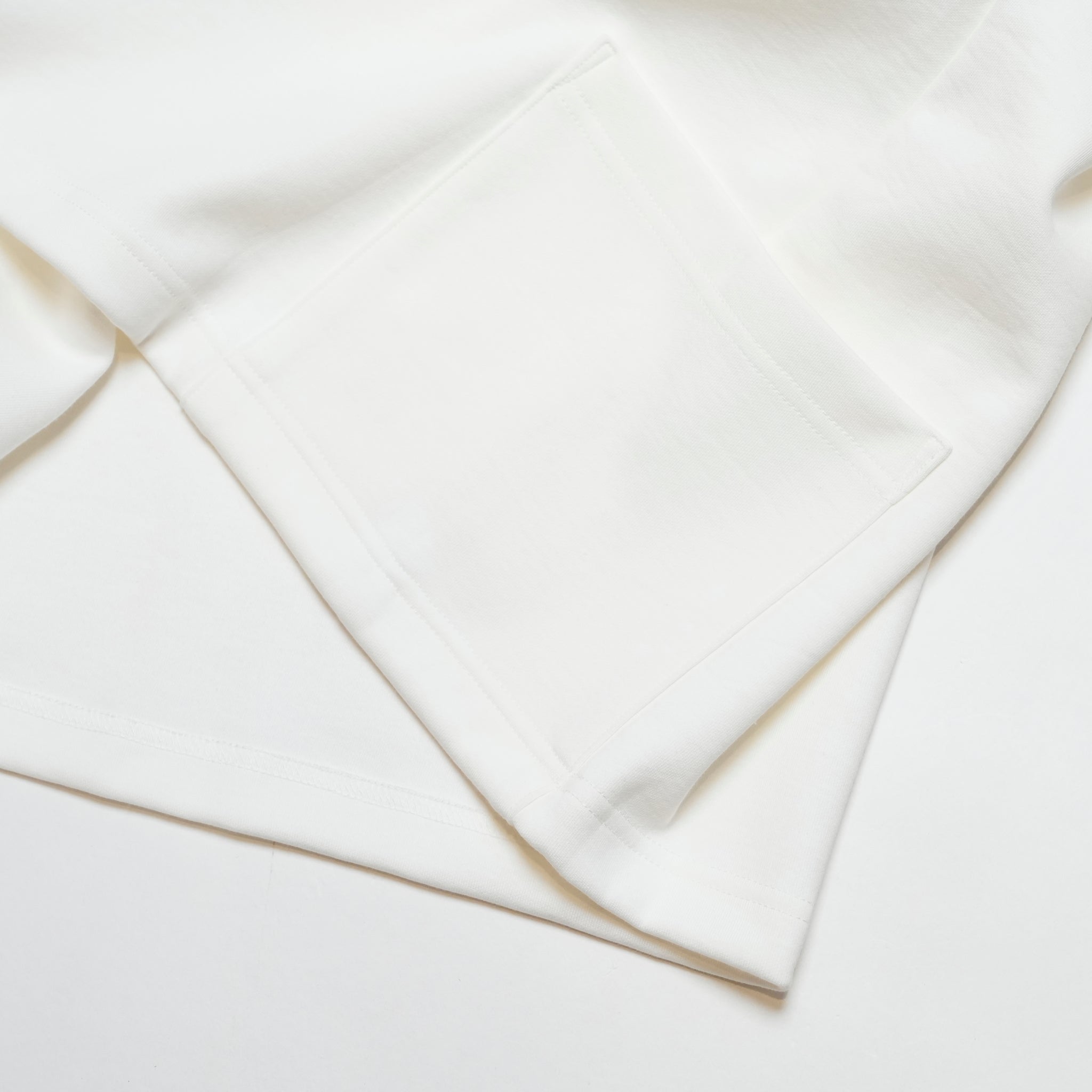 efite-20 | Zip sleeve s/s Tee | Color:White【EFFECTEN_エフェクテン】【archive】