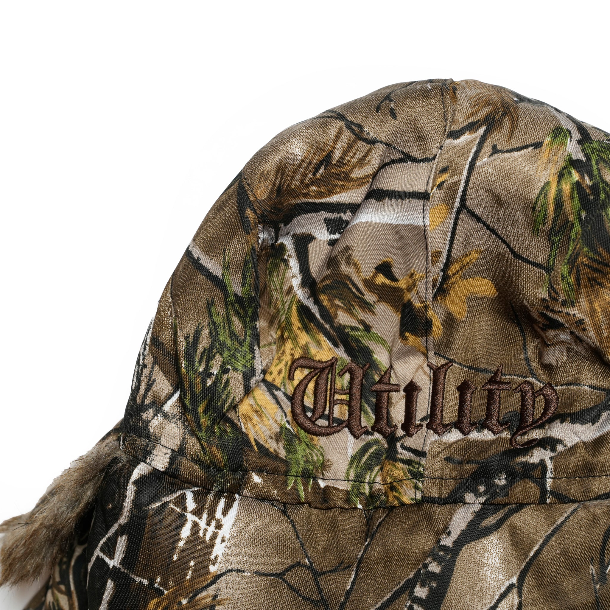 ef404-28 | EFFECTEN / Utility embroidery flight cap | Color:Brown Leaf / Black【EFFECTEN_エフェクテン】