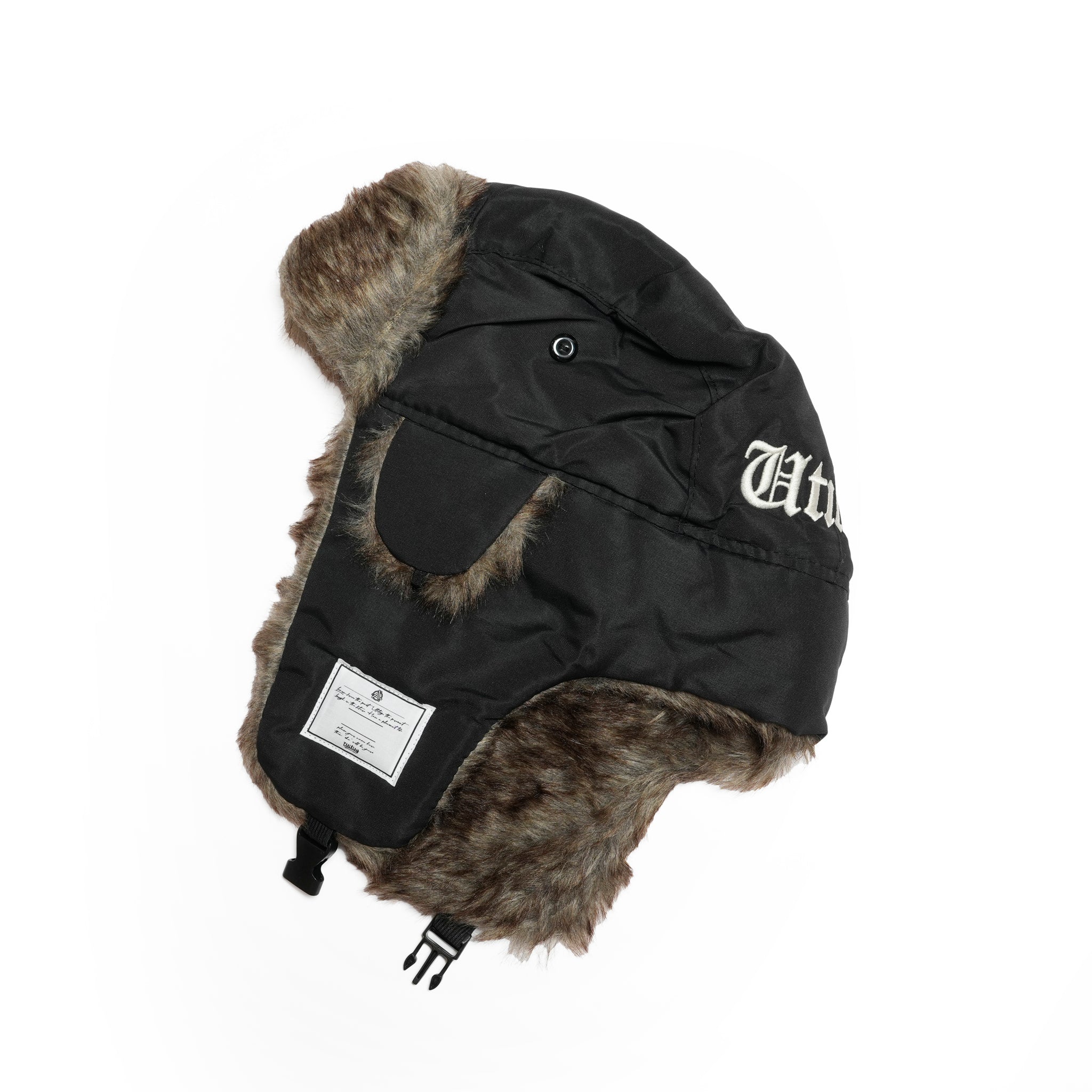 ef404-28 | EFFECTEN / Utility embroidery flight cap | Color:Brown Leaf / Black【EFFECTEN_エフェクテン】