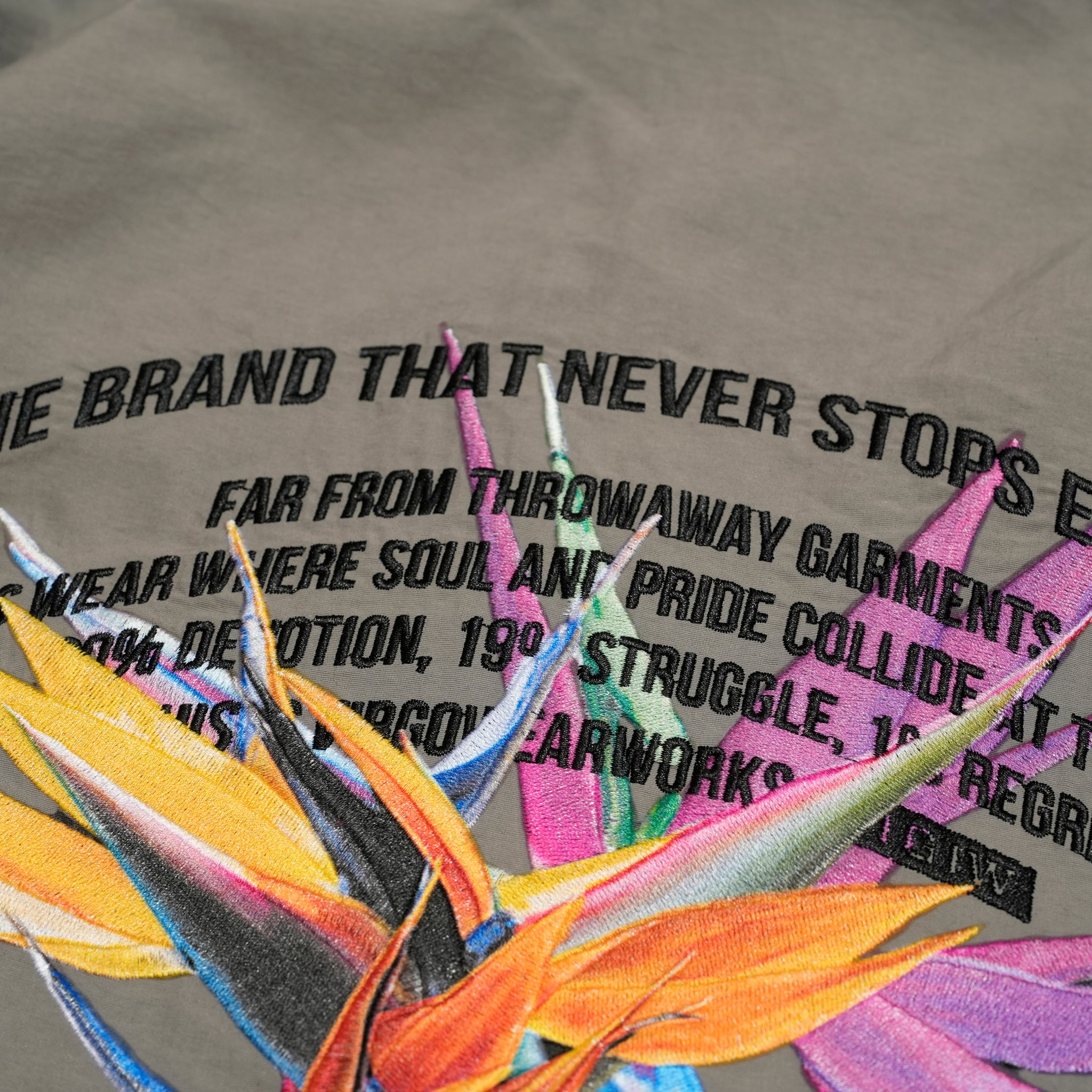 VG-JKT-390 | FLORA PANTHER REVERSIBLE JACKET | Gray【VIRGOwearworks_ヴァルゴウェアワークス】