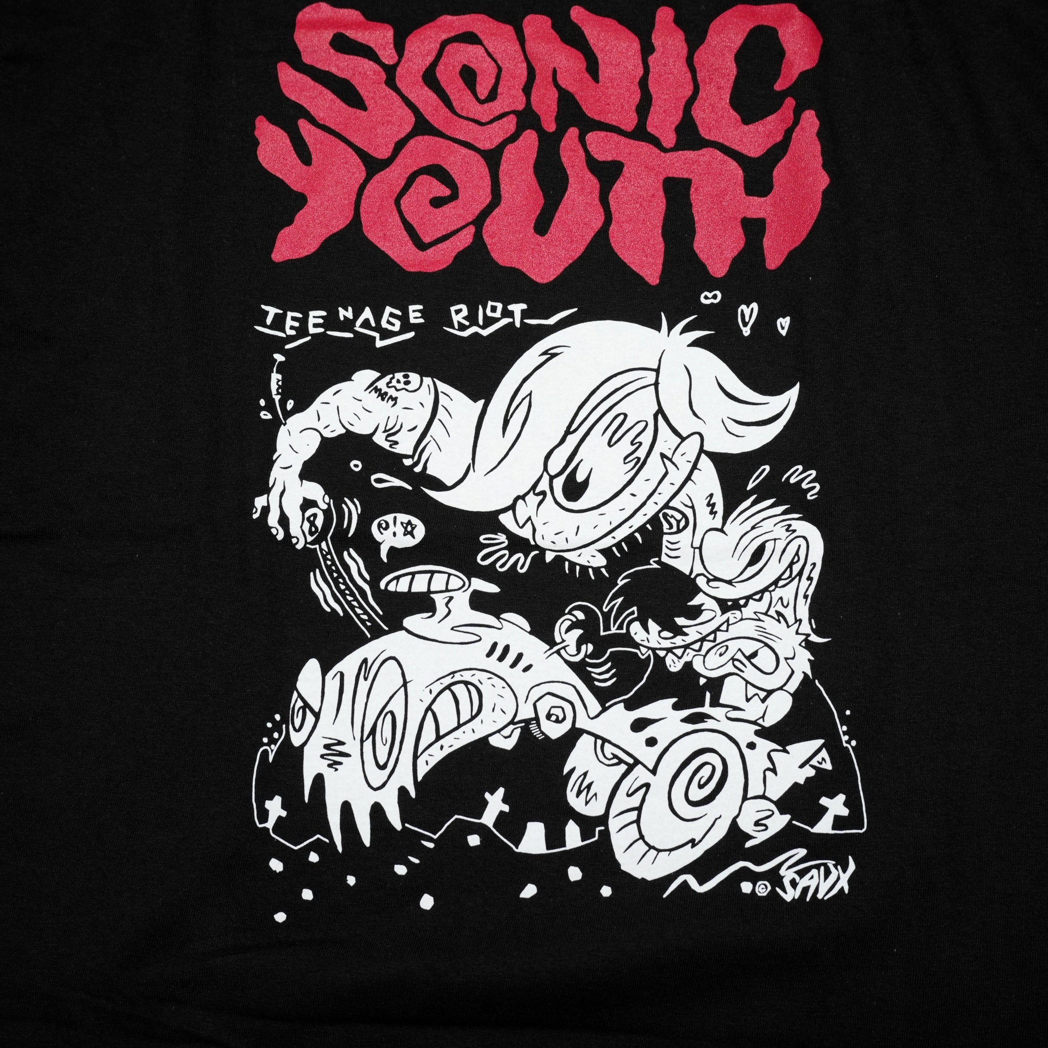 Sonic Youth Teenage Riot T-shirt (KF)【Kung Fu Inc】【archive】