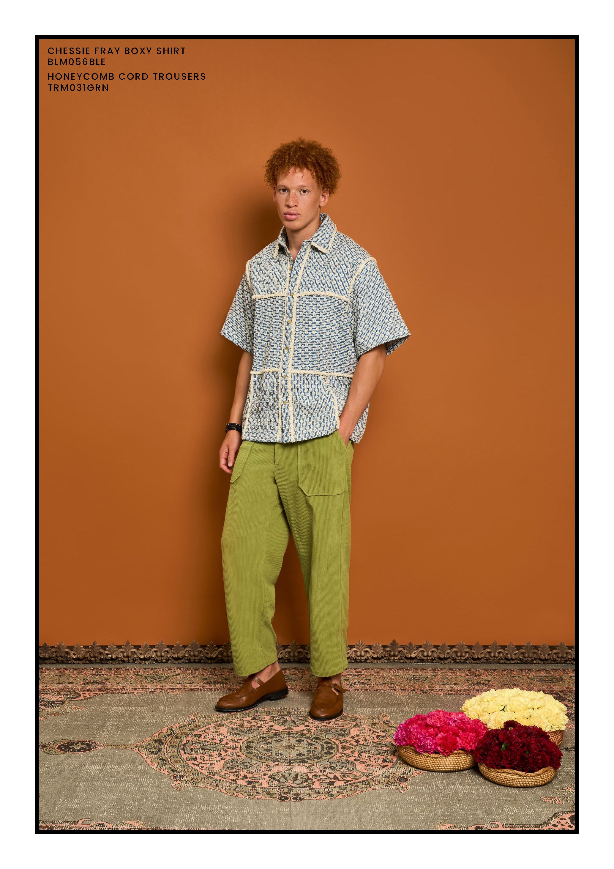 No:28SM02BLM056BLE | Name:Chessie Fray Boxy Shirt | Color:Blue【SISTER JANE_シスタージェーン】