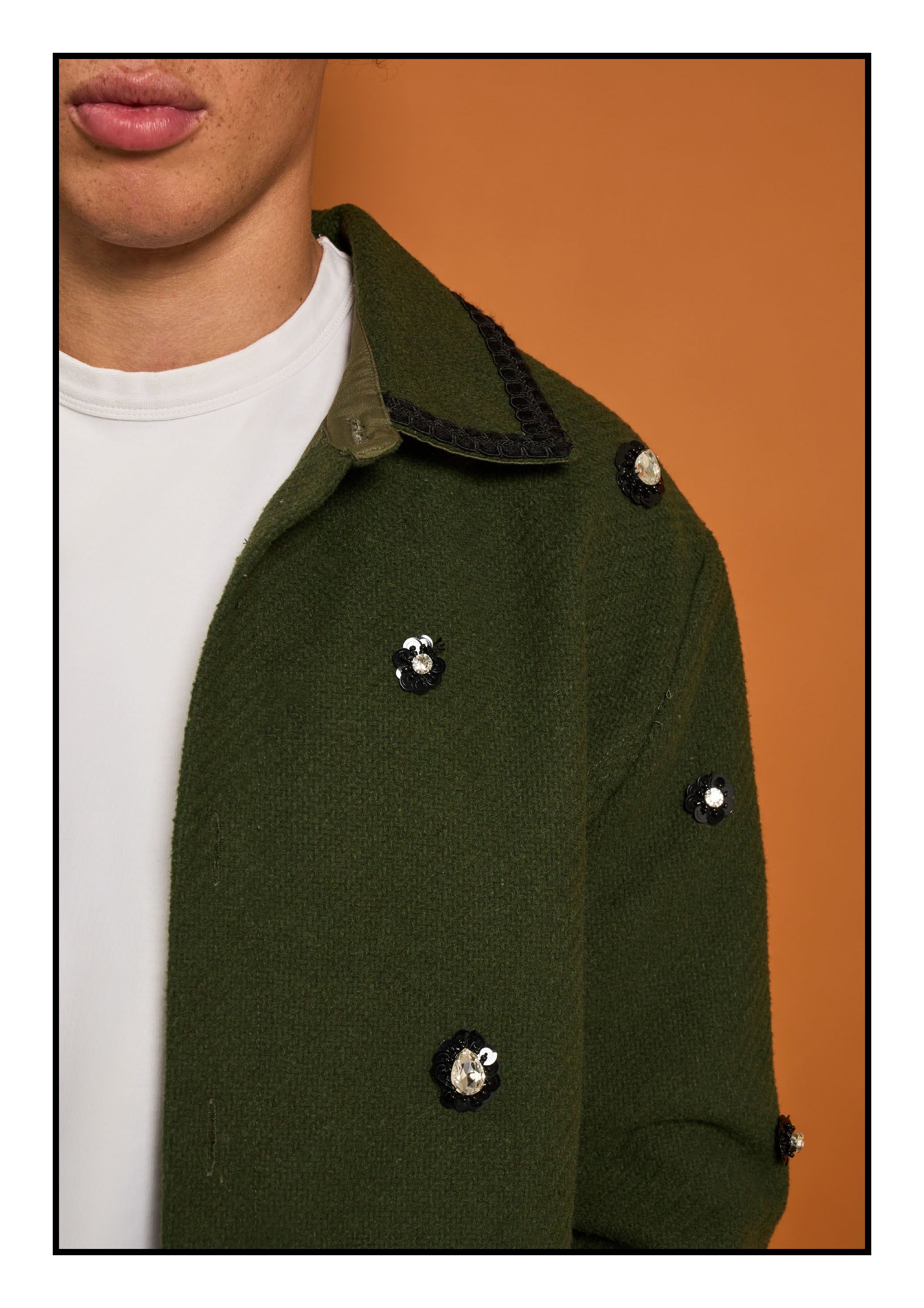 No:28SM02JKM028GRN | Name:Reya Embellished Jacket | Color:Green【SISTER JANE_シスタージェーン】