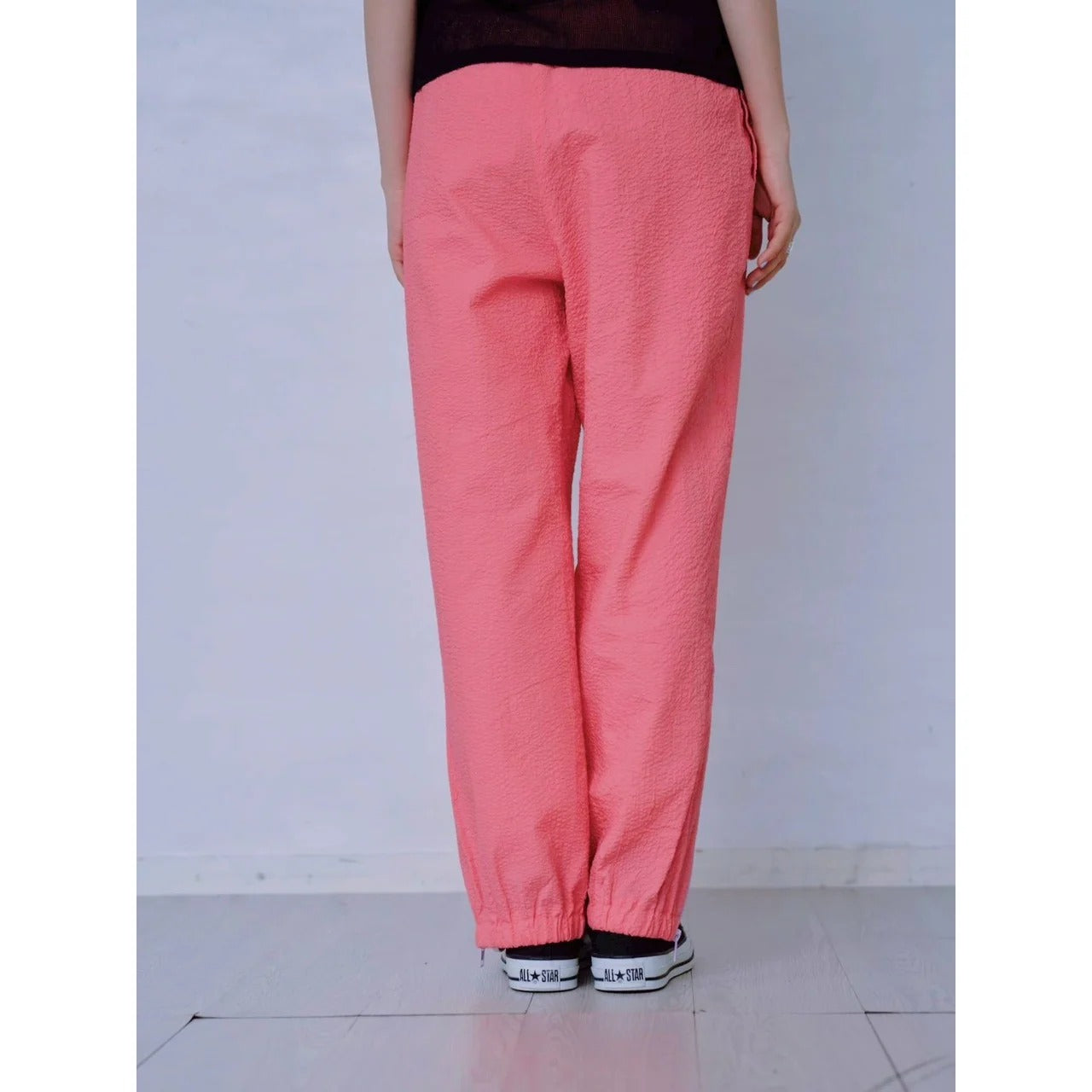 ZIP HEM SEERSUCKER PANTS – Pink | HCAE