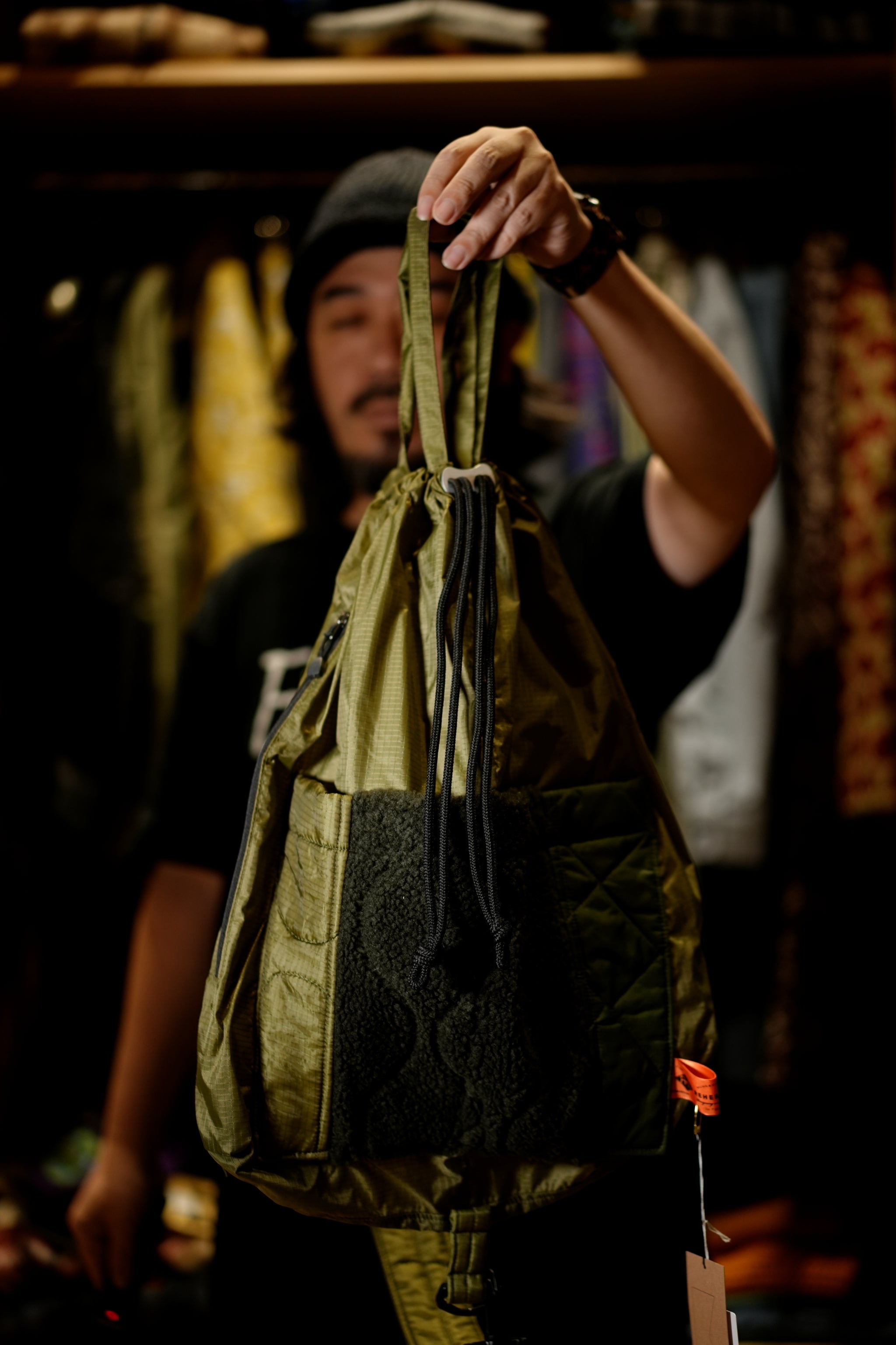 mate-285_Olive | ライナーパッチPKサック | Color:Olive【REHERSALL_リハーズオール】【archive】