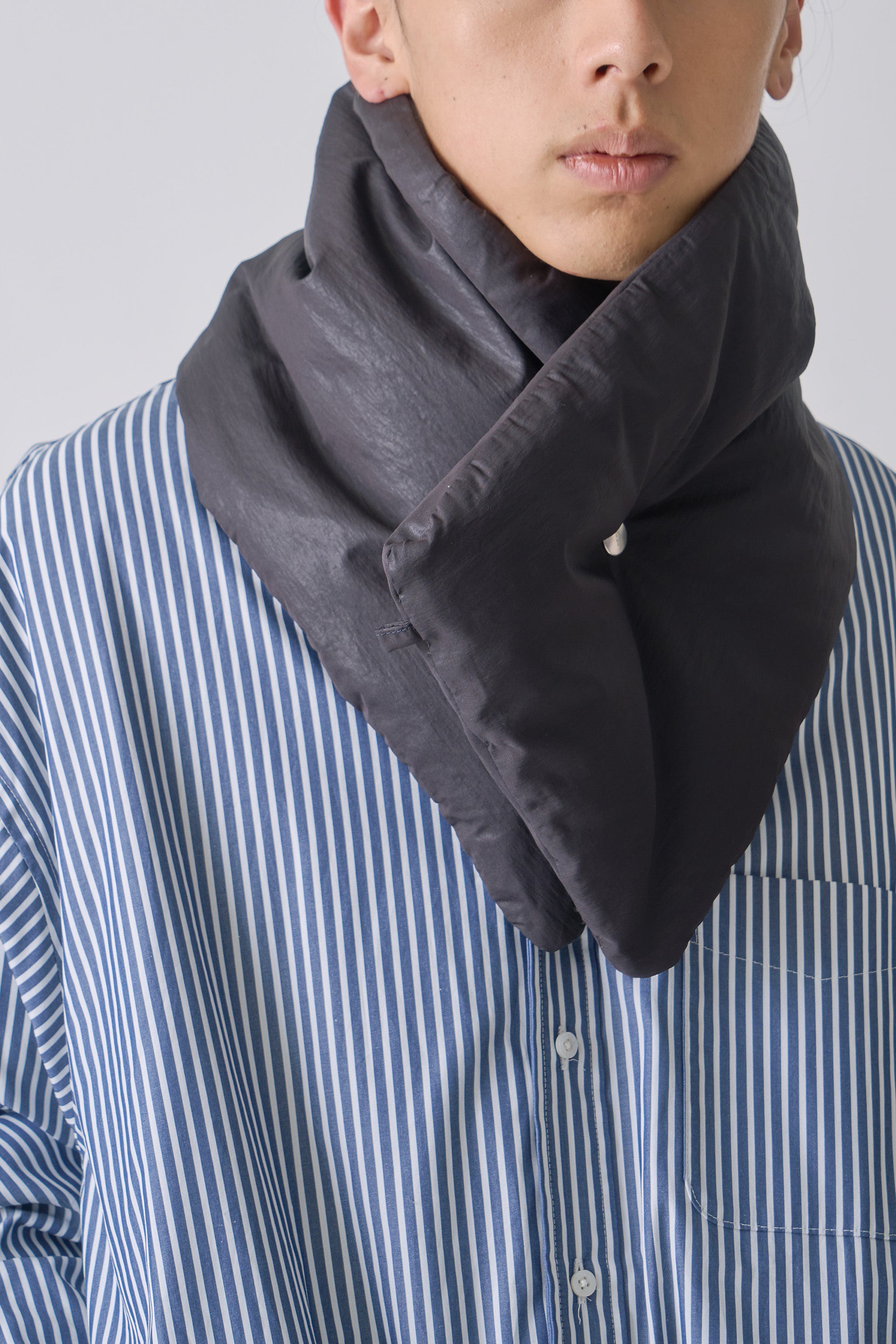 REVERSIBLE DOWN MUFFLER | Color_Black | No_few25wac5354_black【MIFFEW_ミフュー】