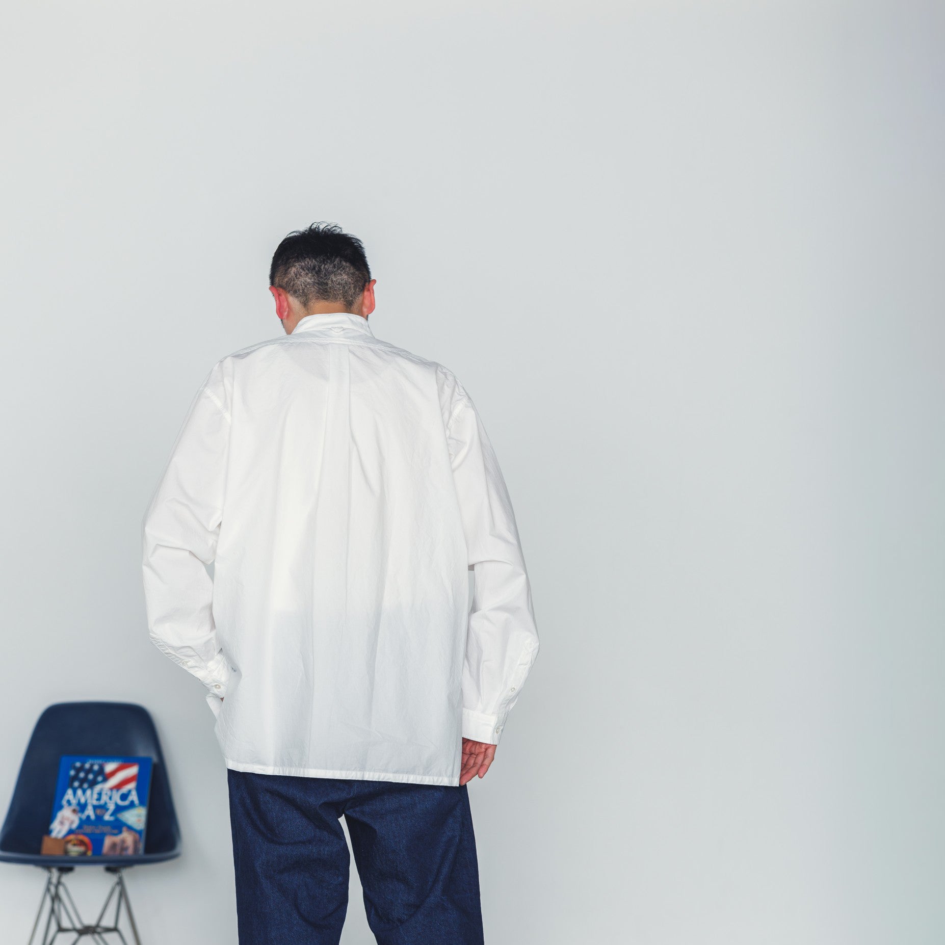 FPO-02_WHITE | FAKE PULLOVER SHIRT-BROAD | Color:White【CATTA_カッタ】