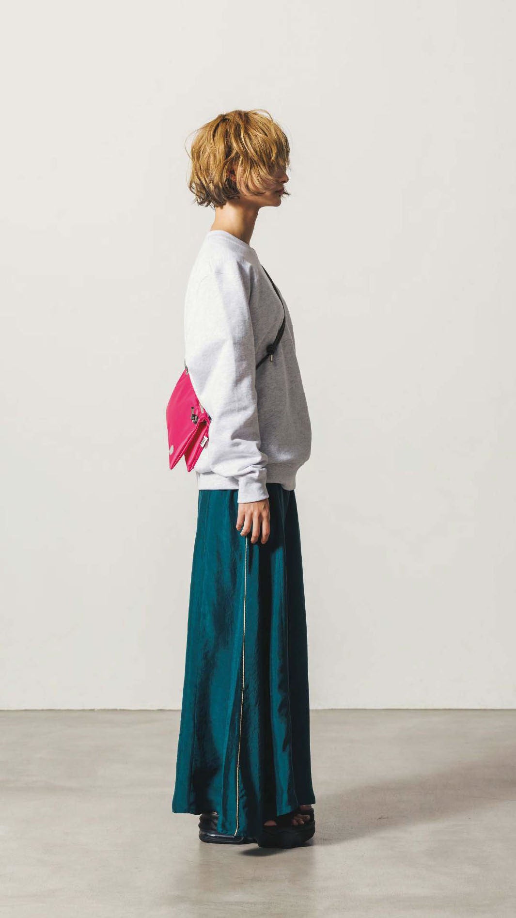 FB001 | クラッチショルダーバッグ – Black / Pink | FULAT