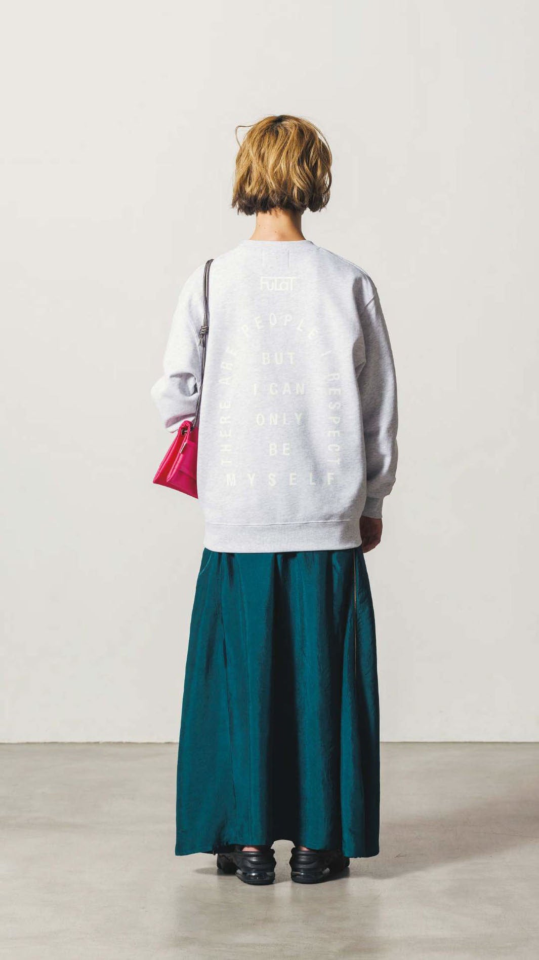 FB001 | クラッチショルダーバッグ – Black / Pink | FULAT