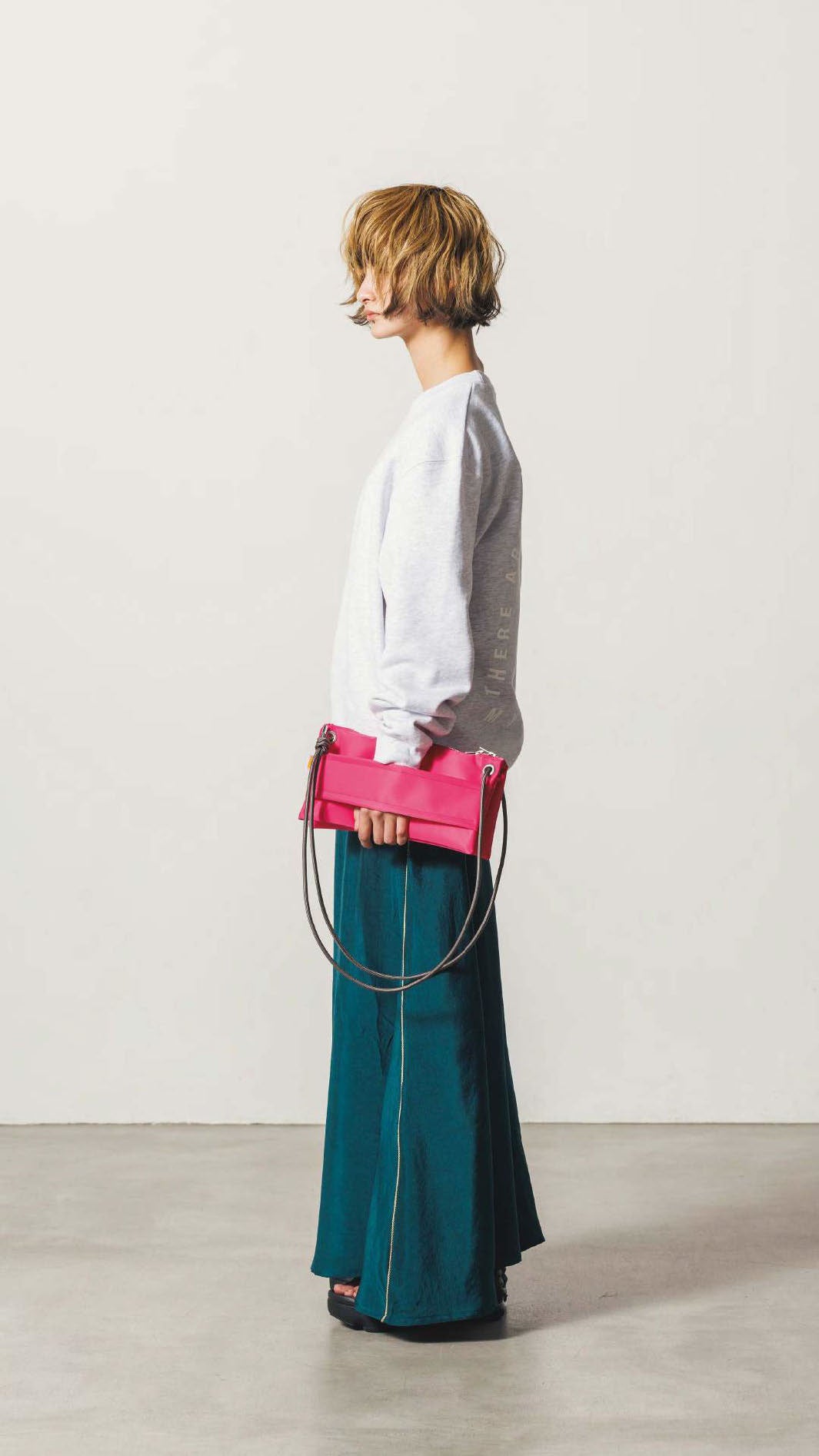 FB001 | クラッチショルダーバッグ – Black / Pink | FULAT