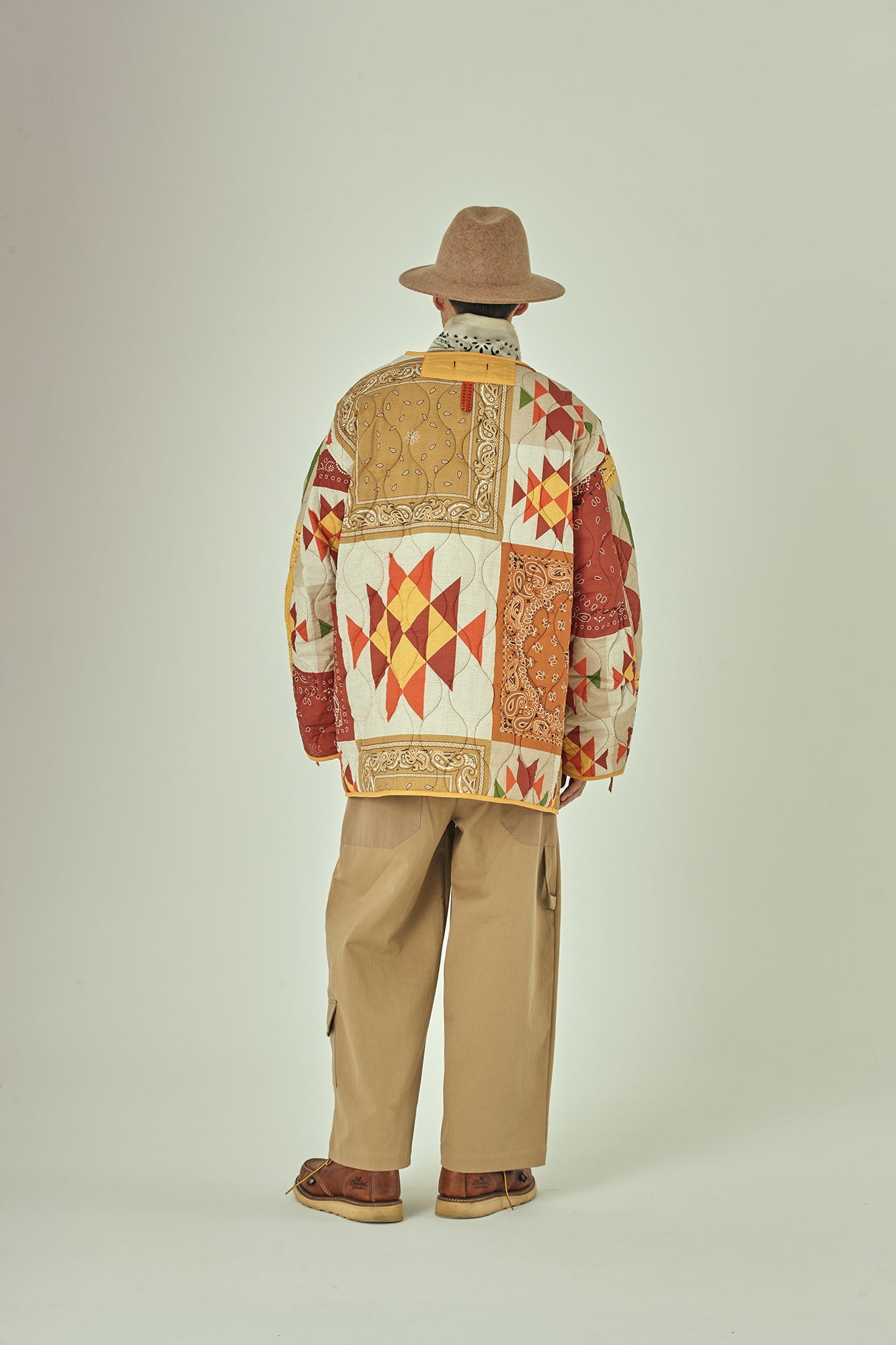 G63101_MU.YE | REVERSIBLE QUILT LONG LINER JACKET-MU.YE【GORT_ゴート】【archive】