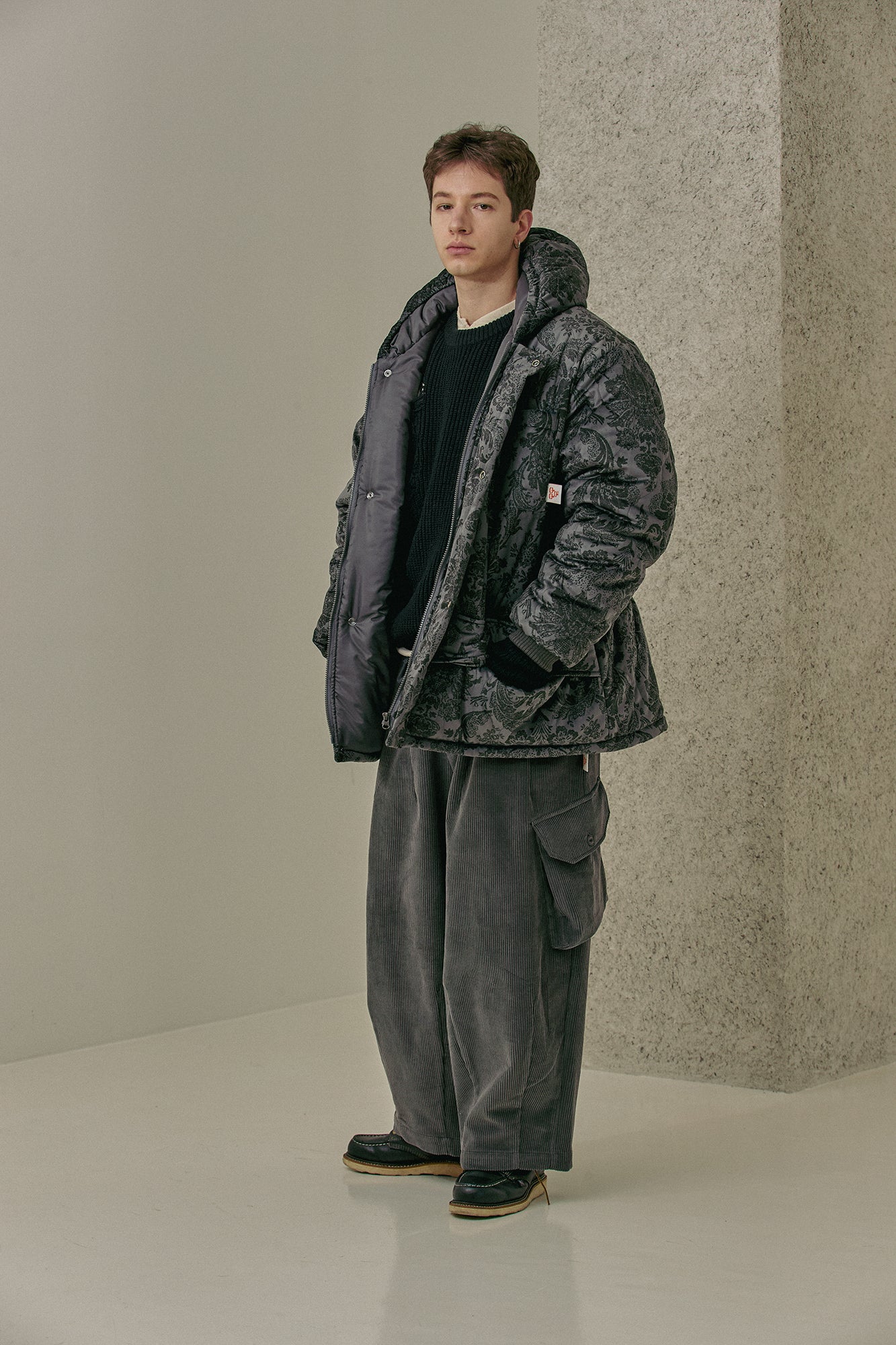 G64302_GR | CORDUROY BALLOON PANTS-GR | Color:Gray【GORT_ゴート】【archive】