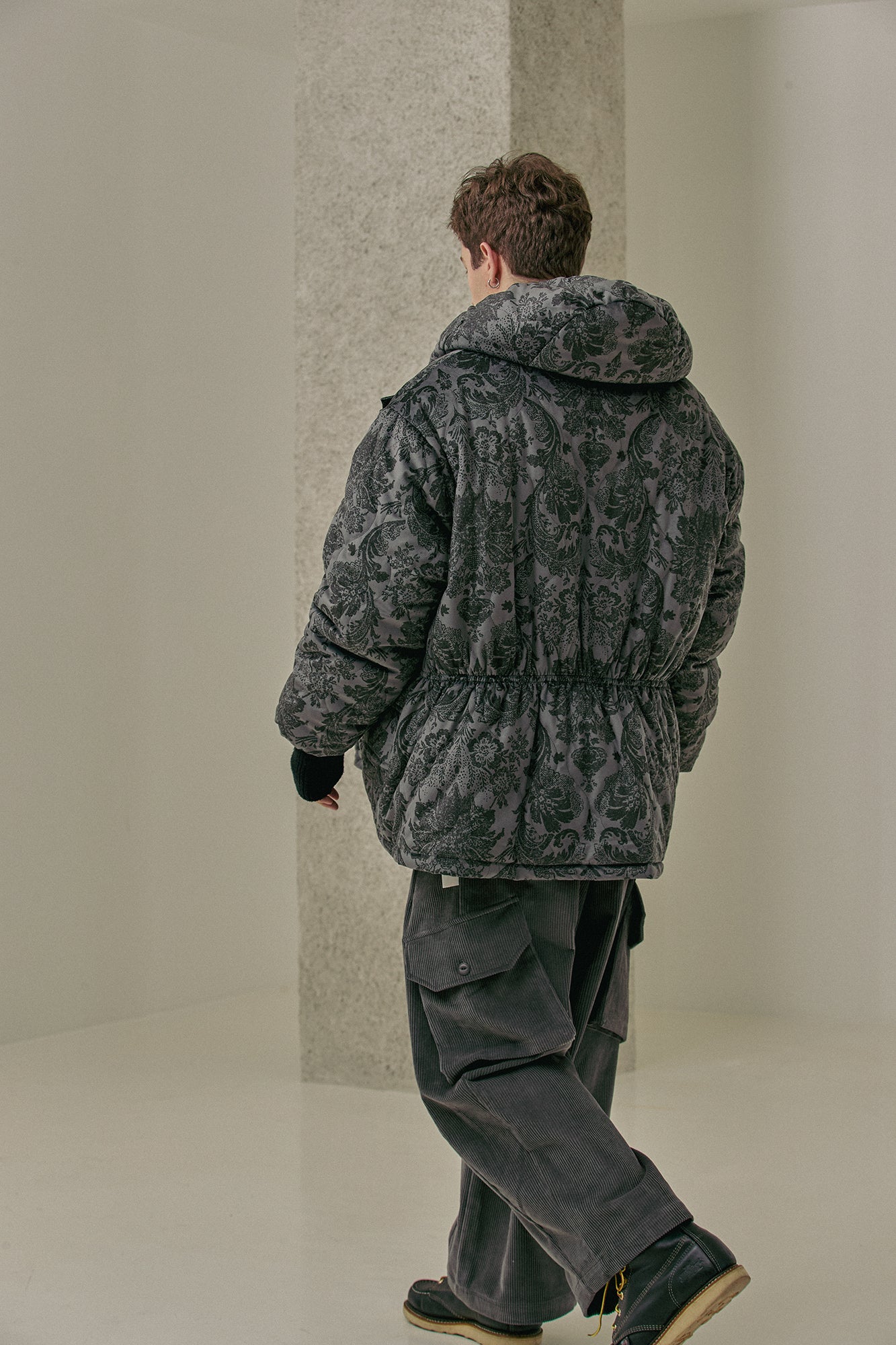 G64302_GR | CORDUROY BALLOON PANTS-GR | Color:Gray【GORT_ゴート】【archive】