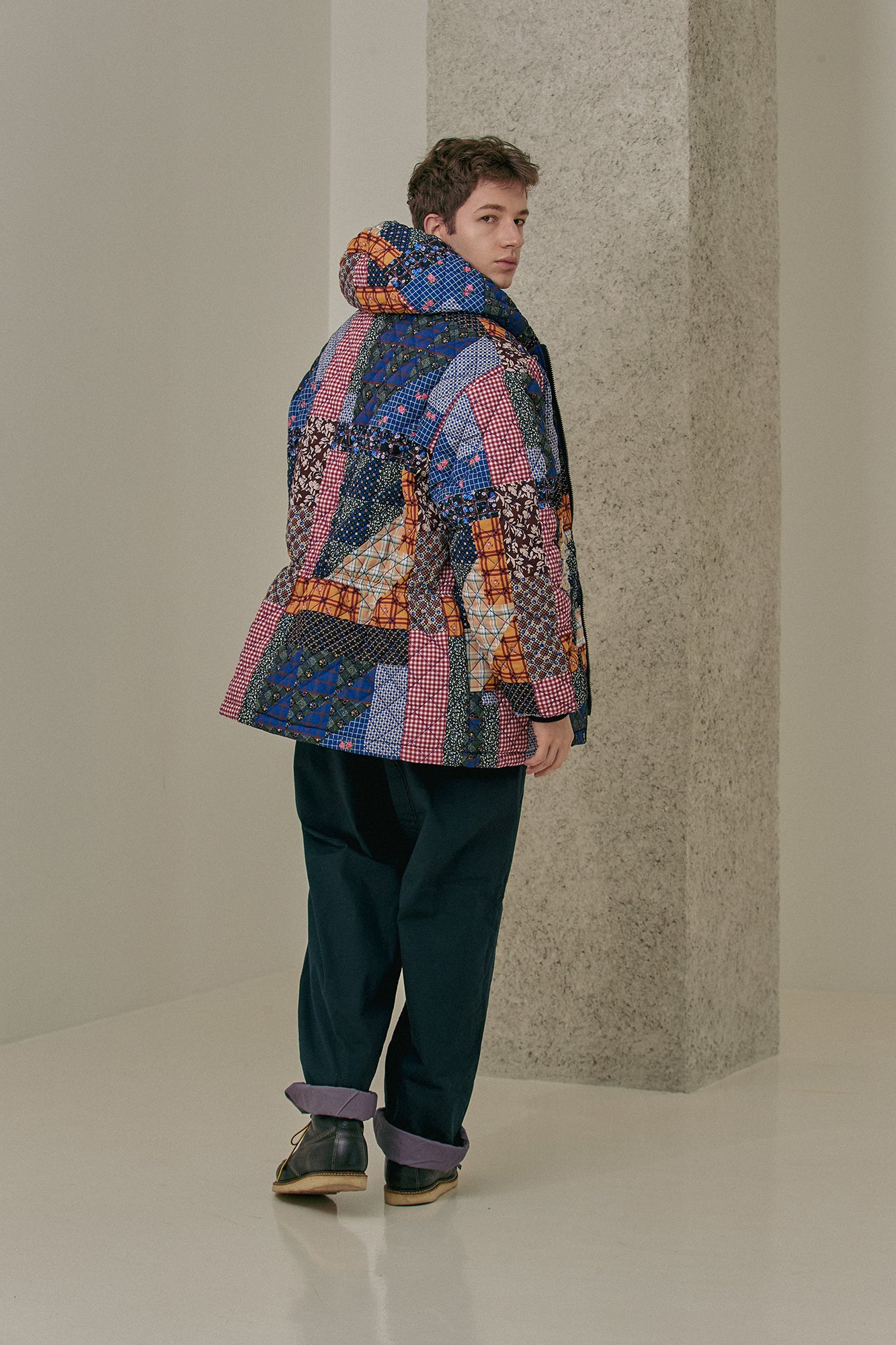 G64103_MT.PT | PADDING HOODIE JUMPER-MT.PT | Color:Multi【GORT_ゴート】【archive】