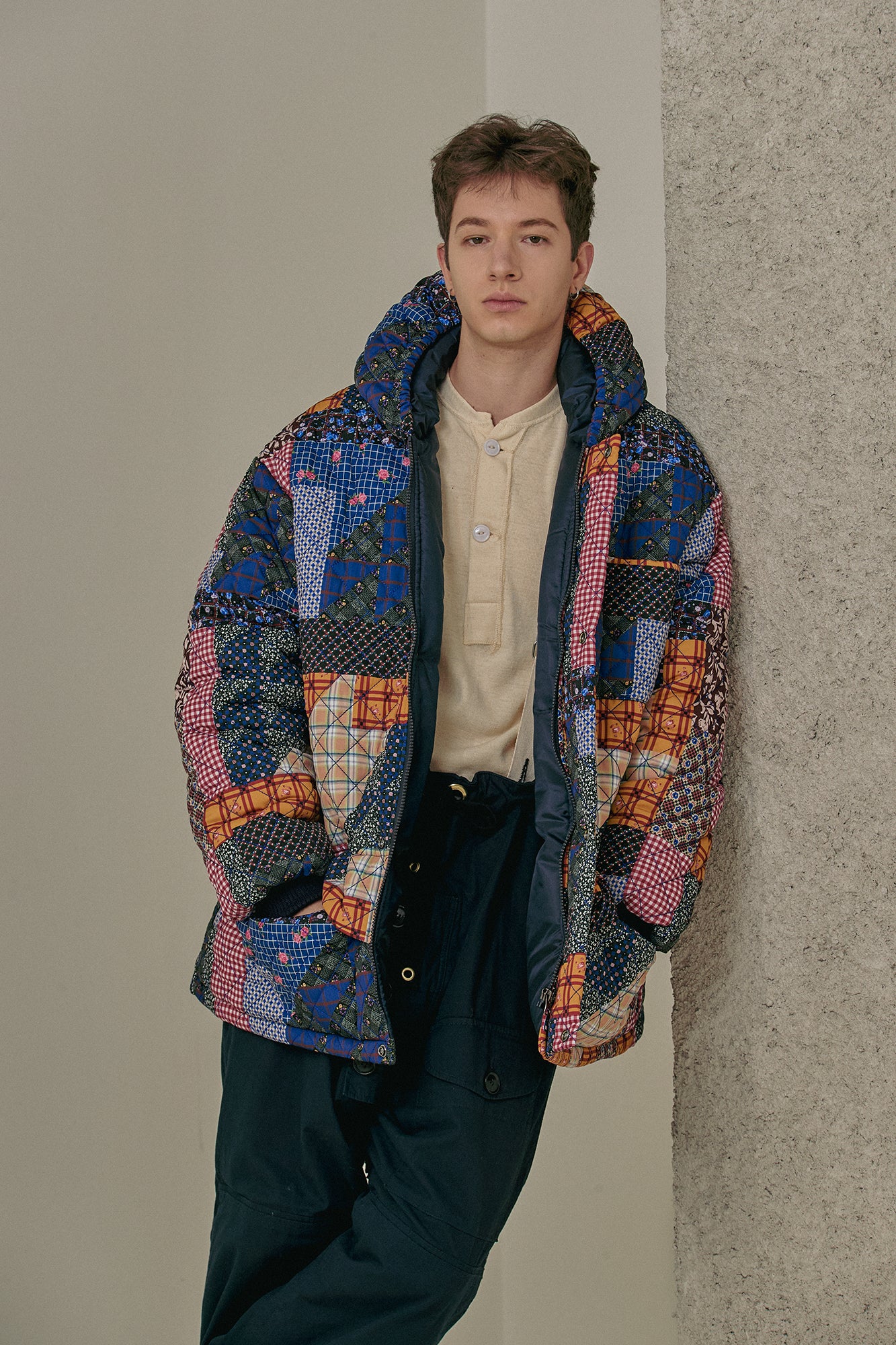 G64103_MT.PT | PADDING HOODIE JUMPER-MT.PT | Color:Multi【GORT_ゴート】【archive】