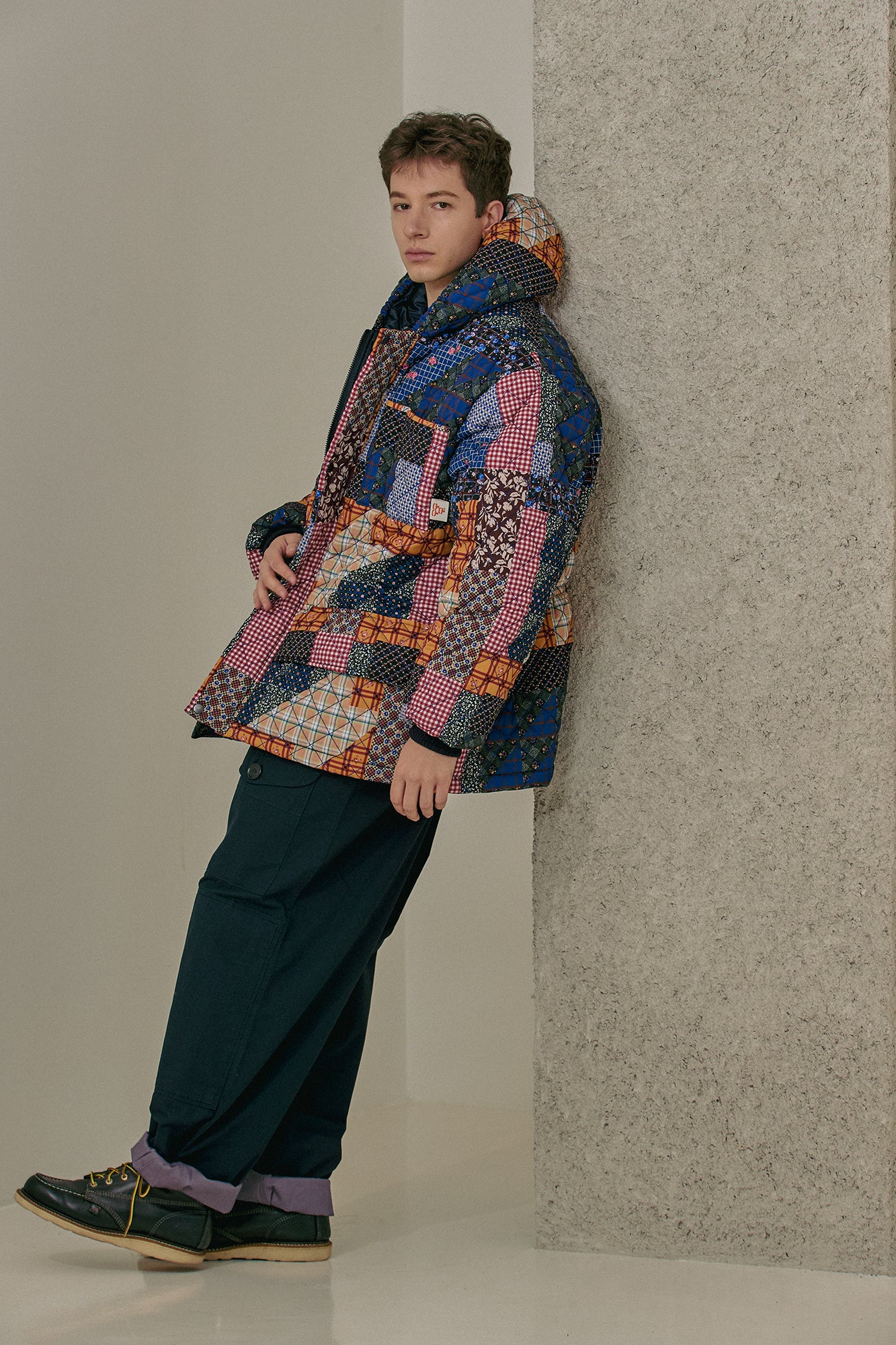 G64103_MT.PT | PADDING HOODIE JUMPER-MT.PT | Color:Multi【GORT_ゴート】【archive】