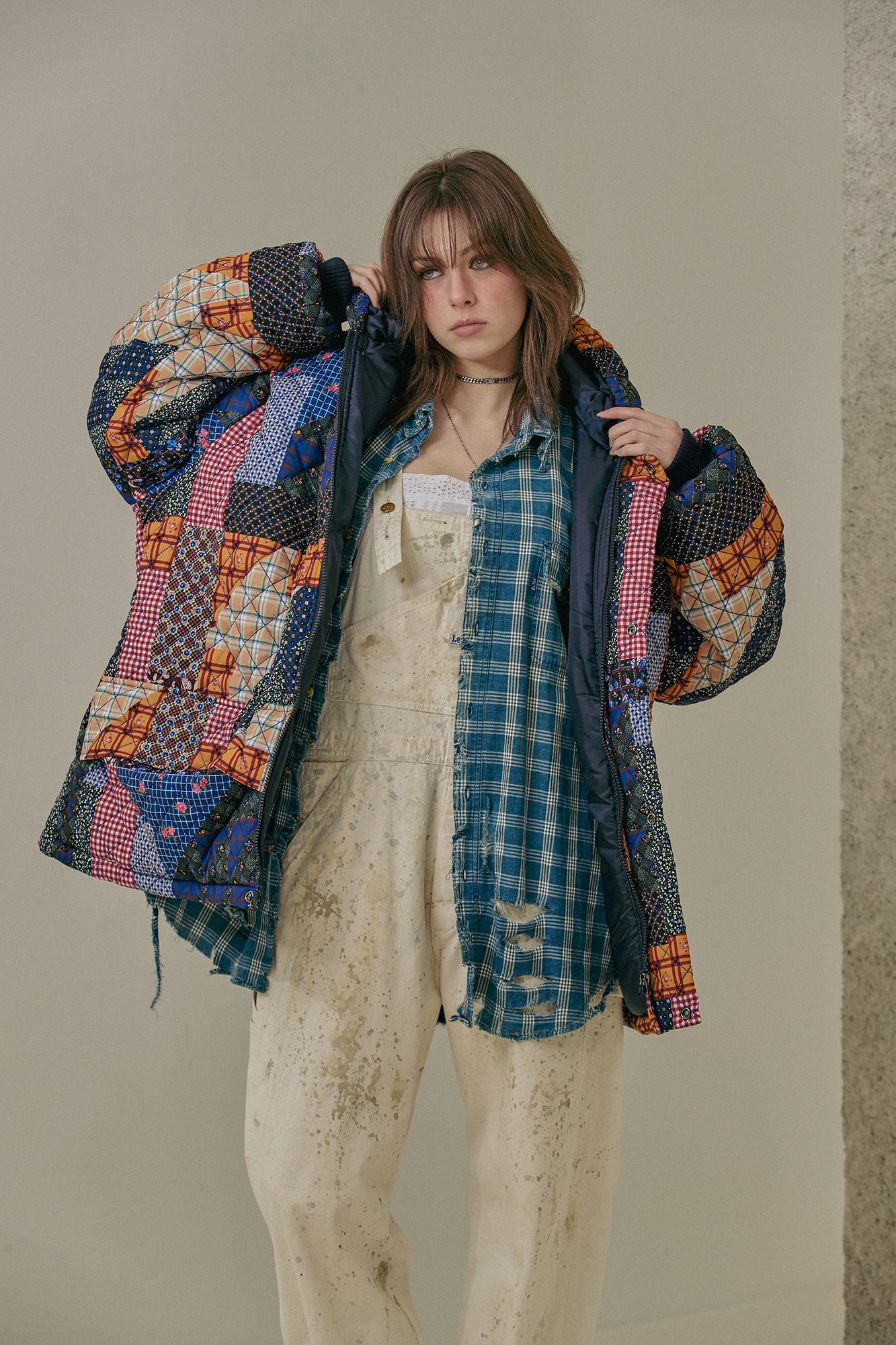G64103_MT.PT | PADDING HOODIE JUMPER-MT.PT | Color:Multi【GORT_ゴート】【archive】