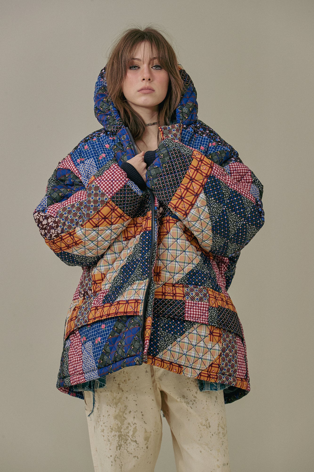 G64103_MT.PT | PADDING HOODIE JUMPER-MT.PT | Color:Multi【GORT_ゴート】【archive】