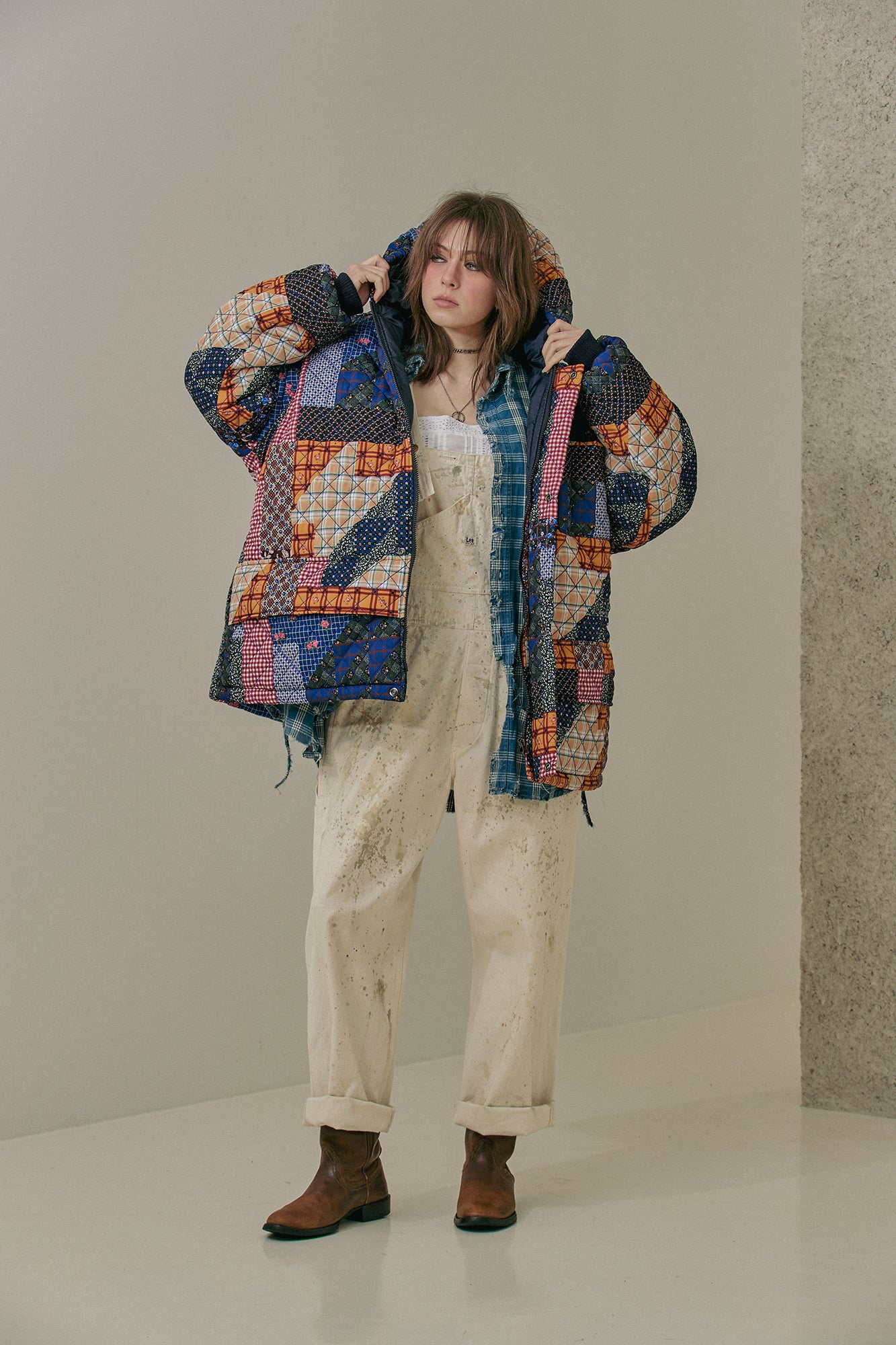 G64103_MT.PT | PADDING HOODIE JUMPER-MT.PT | Color:Multi【GORT_ゴート】【archive】