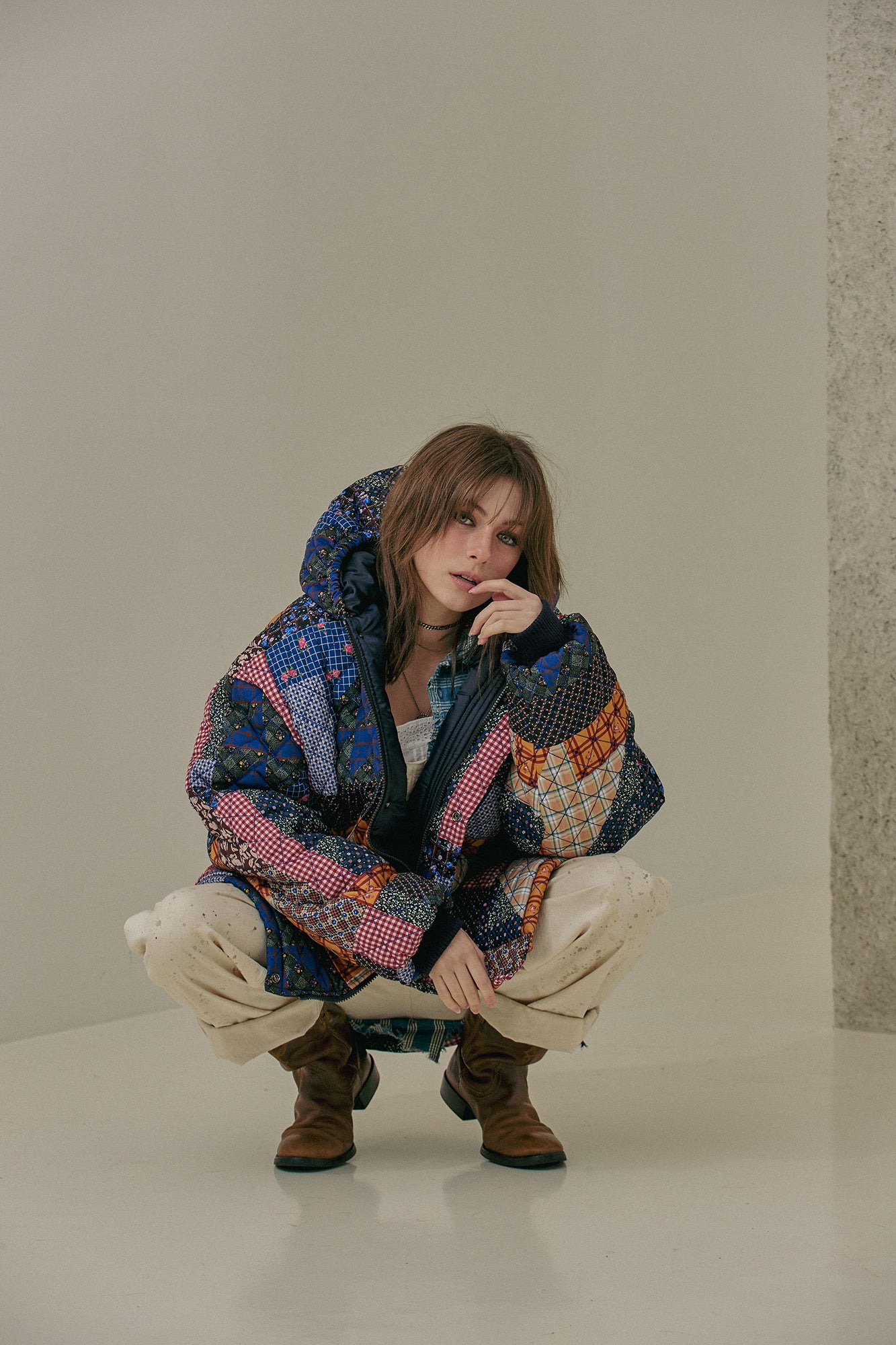 G64103_MT.PT | PADDING HOODIE JUMPER-MT.PT | Color:Multi【GORT_ゴート】【archive】