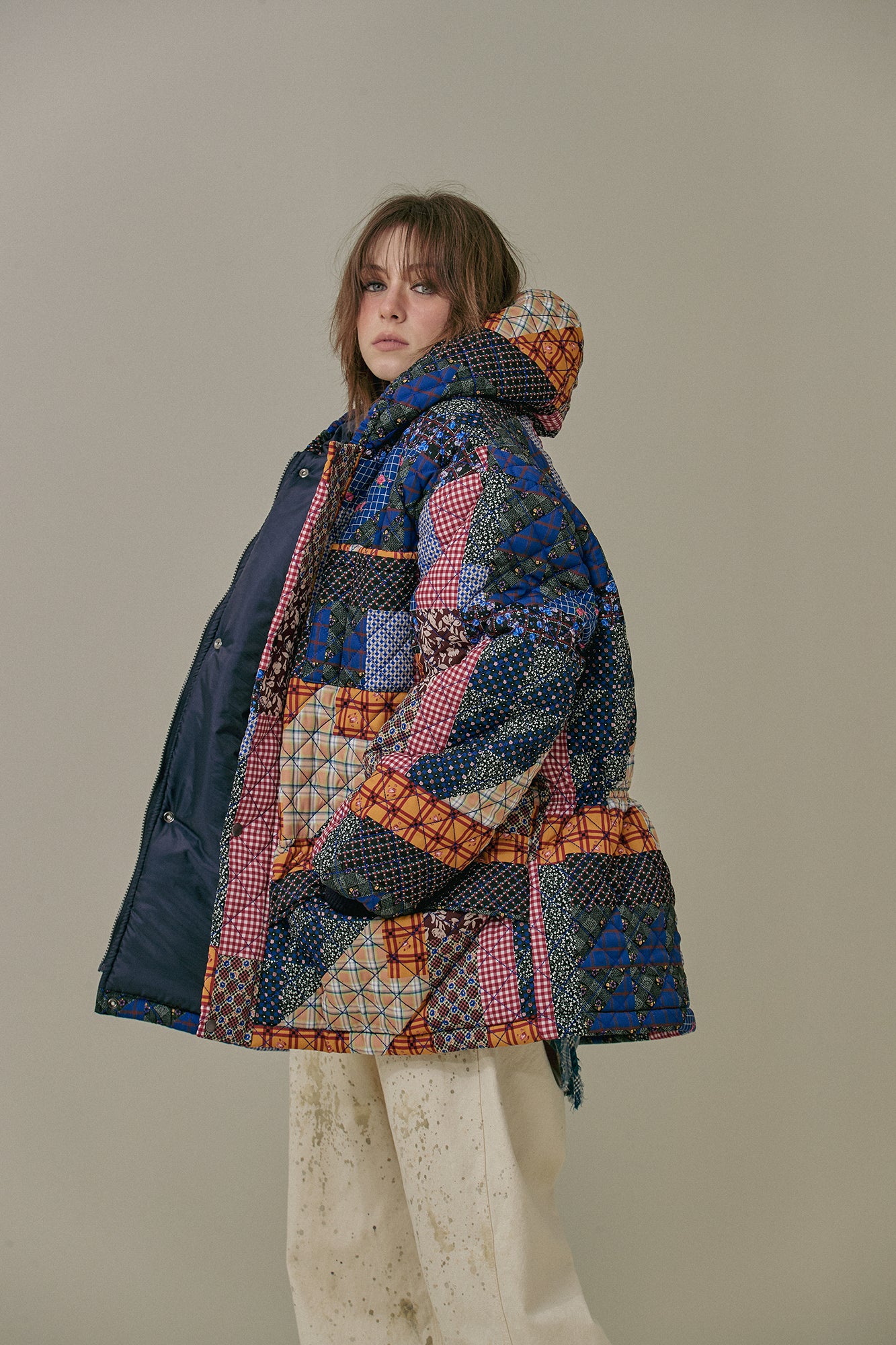 G64103_MT.PT | PADDING HOODIE JUMPER-MT.PT | Color:Multi【GORT_ゴート】【archive】