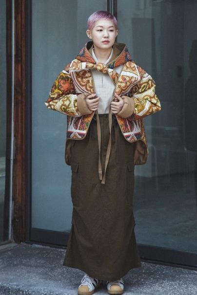 G43106_BG | ORIENTAL FLIGHT LINER JACKET-BG | Color:Beige【GORT_ゴート】