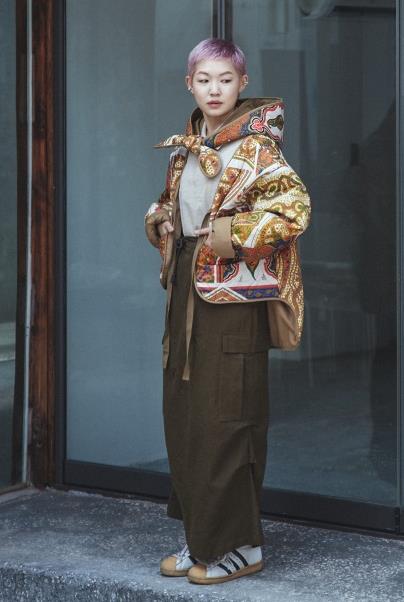 G43106_BG | ORIENTAL FLIGHT LINER JACKET-BG | Color:Beige【GORT_ゴート】