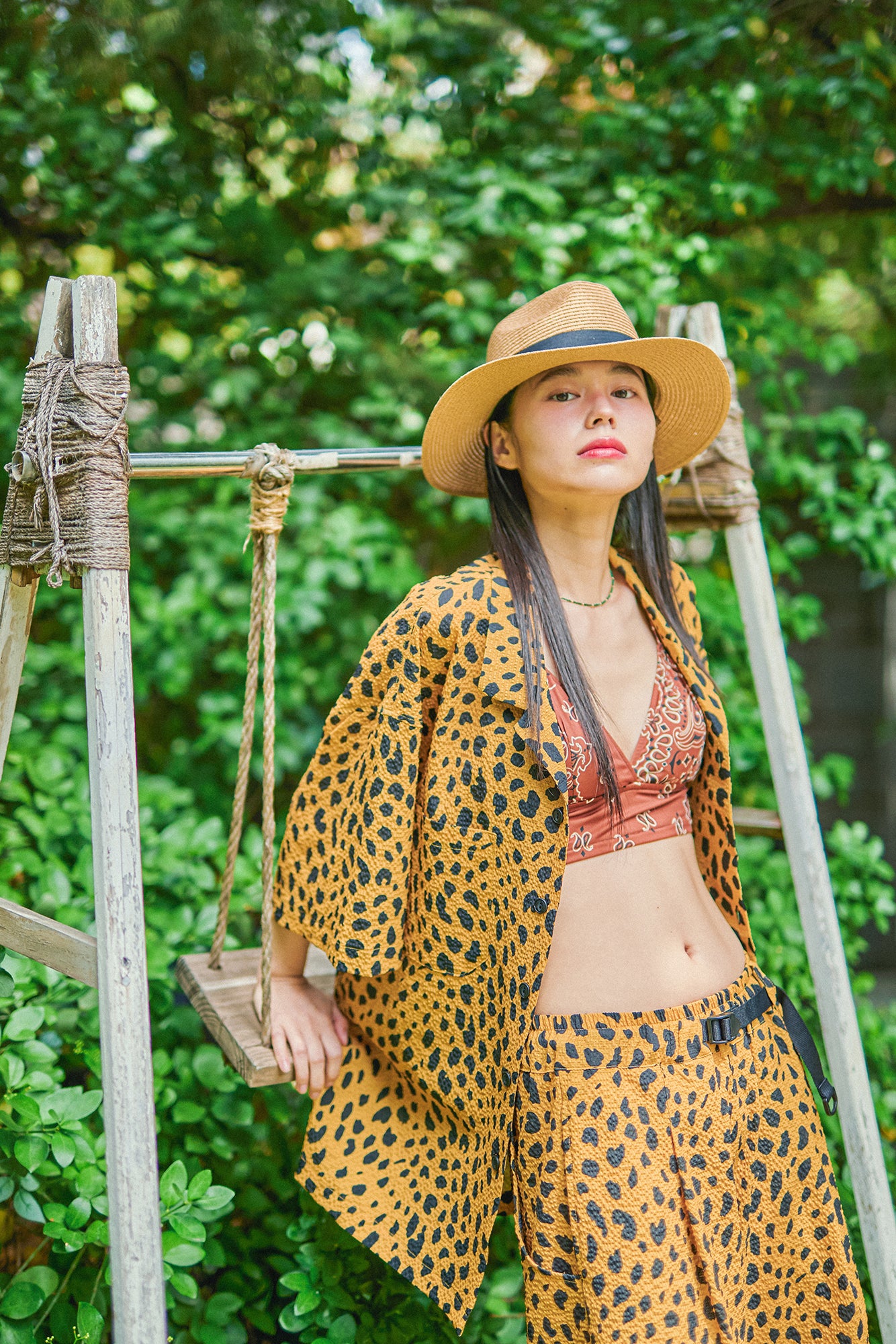 G62201_MU | LEOPARD ALOHA SHIRTS-MU | COlor:MUSTARD【GORT_ゴート】【archive】