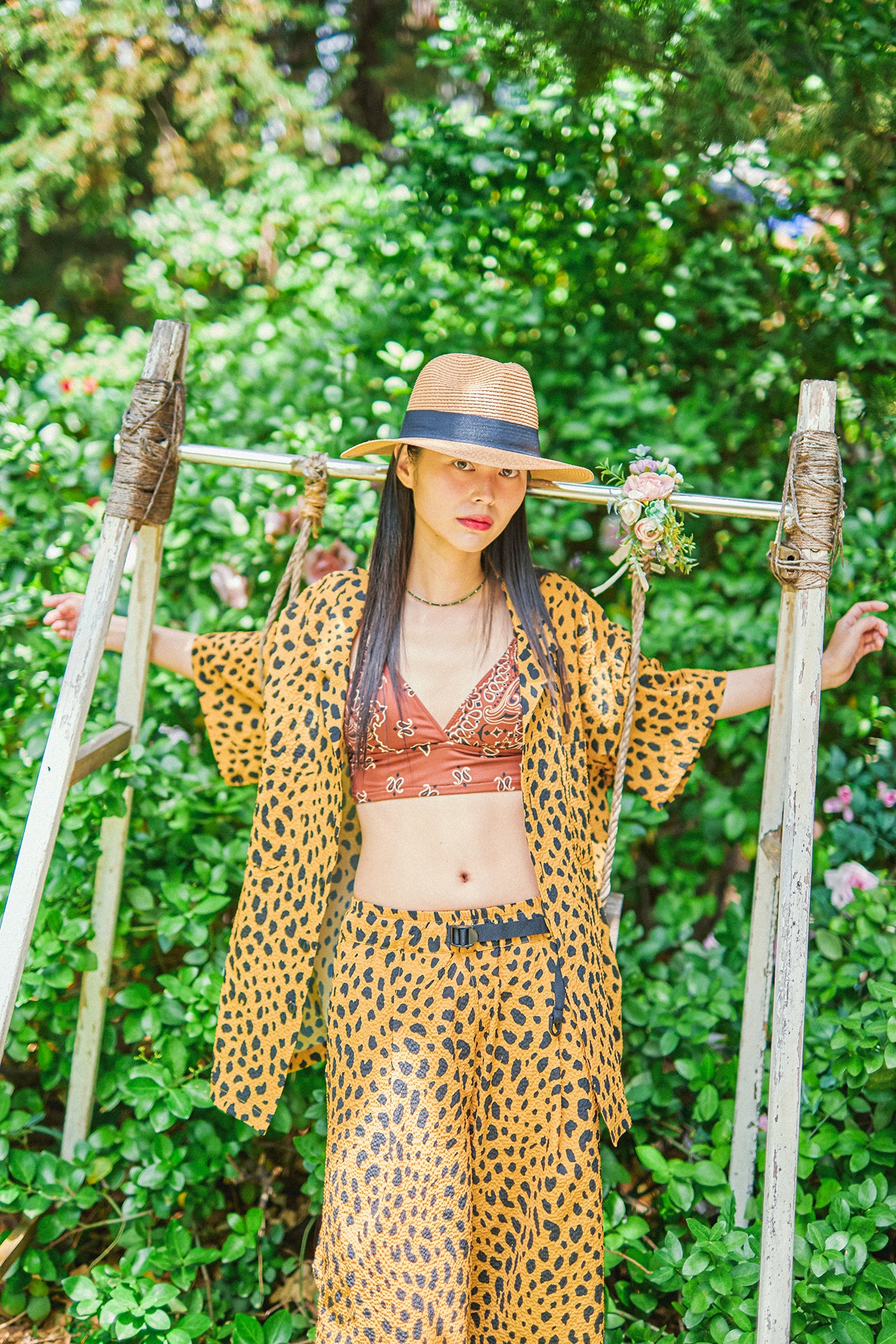 G62201_MU | LEOPARD ALOHA SHIRTS-MU | COlor:MUSTARD【GORT_ゴート】【archive】