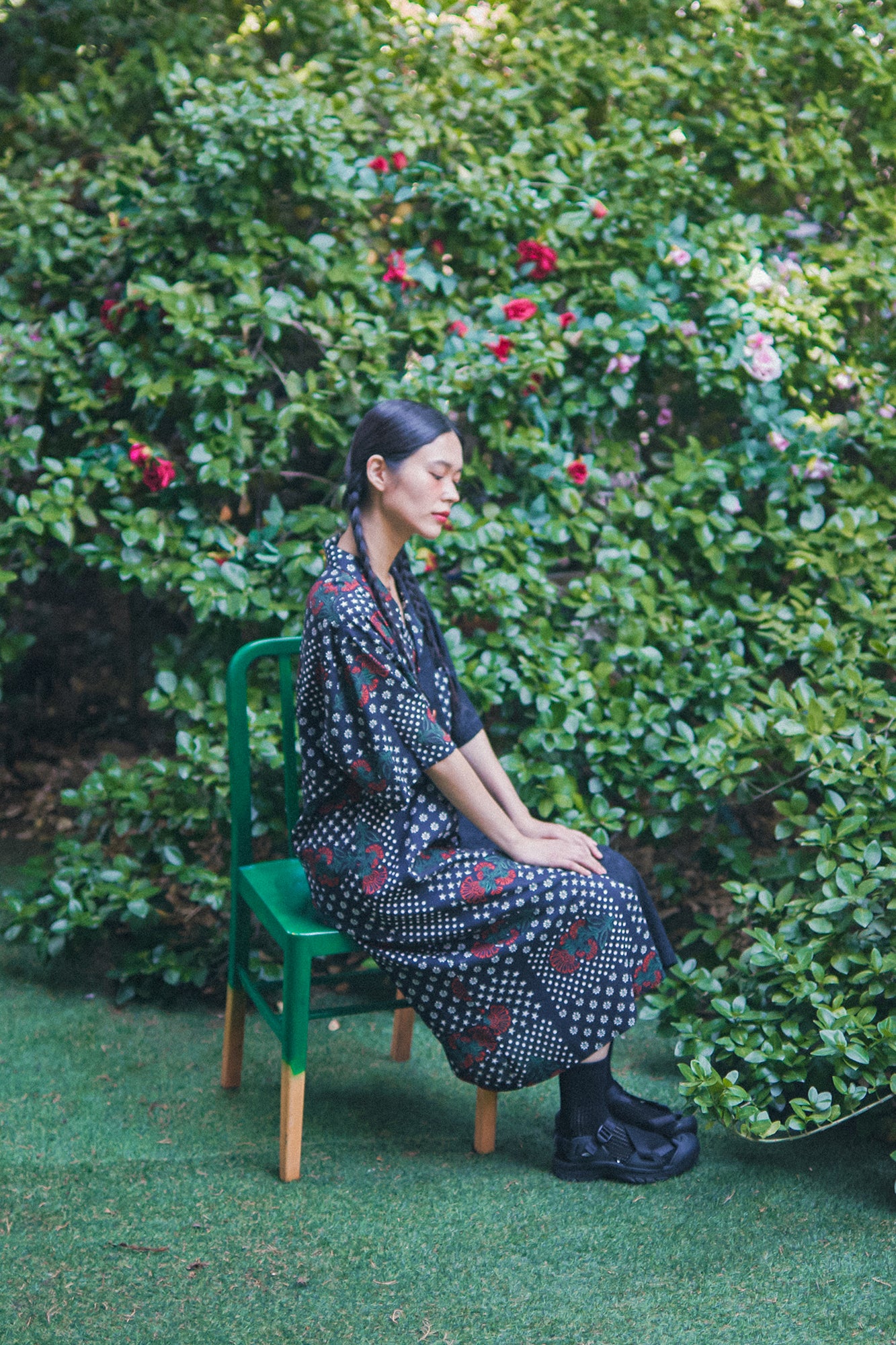 G62203_BK | VINTAGE PATCHWORK LONG SHIRT-BK | COlor:Black【GORT_ゴート】【archive】