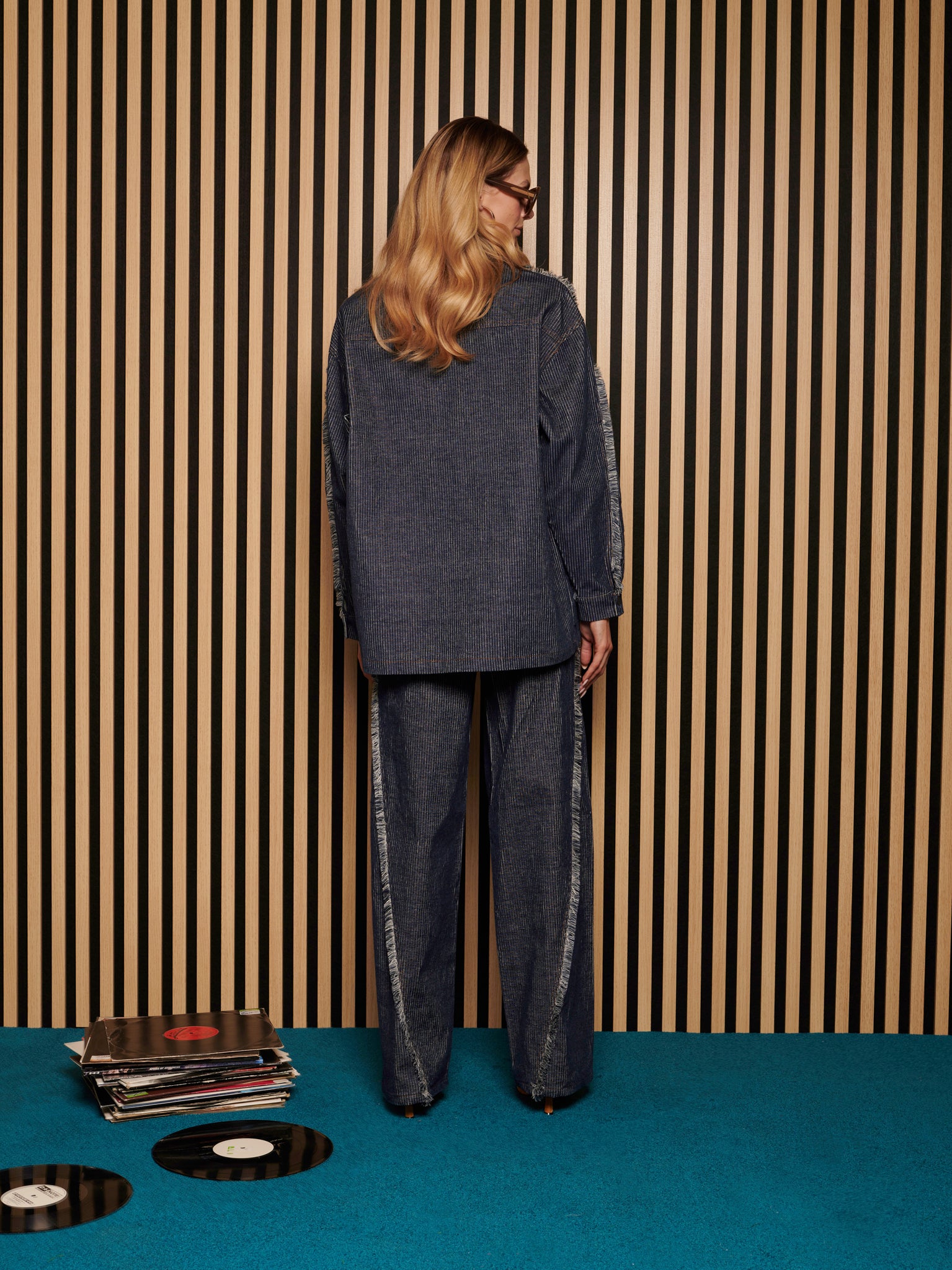 Roxanne Shirt | Color_Denim | No_32GH02BLG370DEN_DENIM【GHOSPELL_ゴスペル】