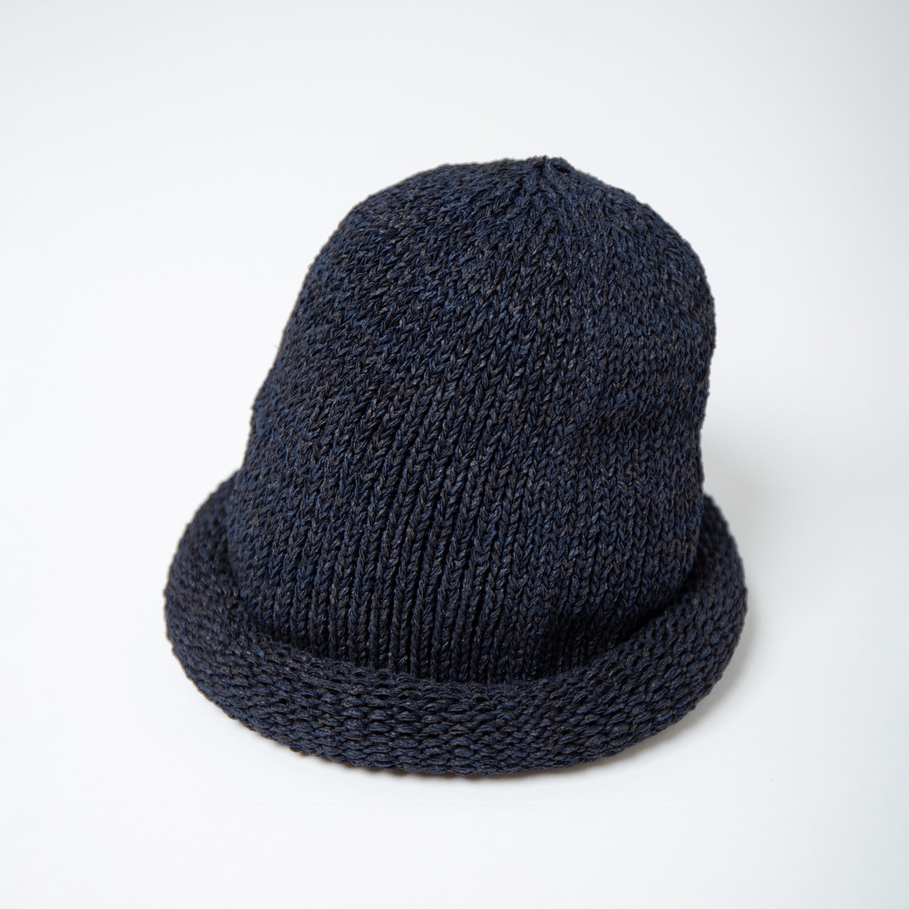 Roll Knit Cap | Color_Black | No_IA-24-097_Black【INDIETRO ASSOCIATION_インディエトロアソシエーション】【入荷予定アイテム・入荷連絡可能】