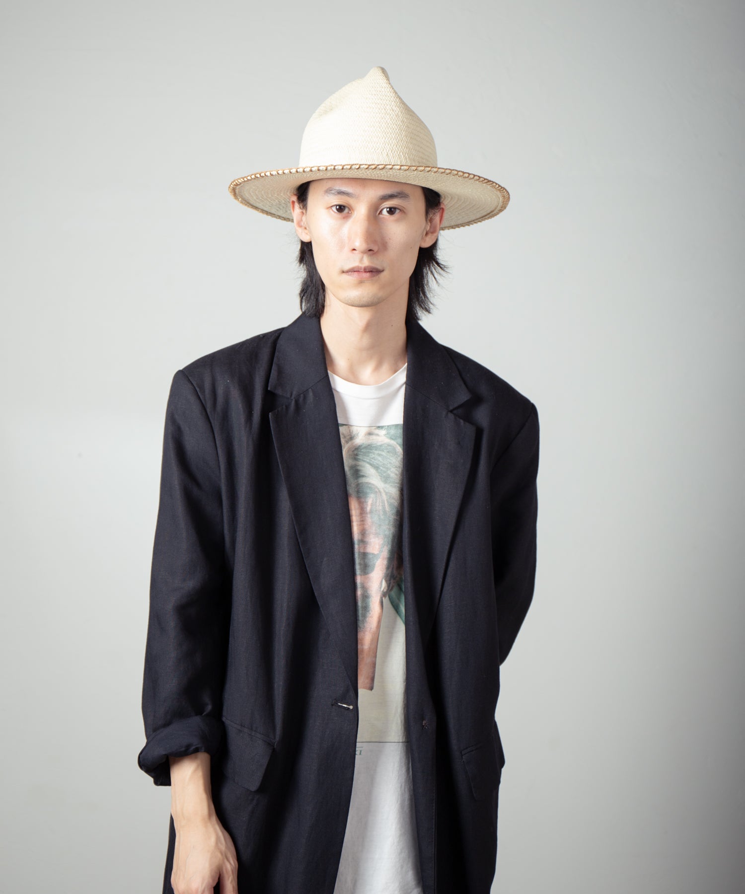 IA-25-120_Natural | Mountain Panama Hat | Color:Natural【INDIETRO ASSOCIATION_インディエトロアソシエーション】