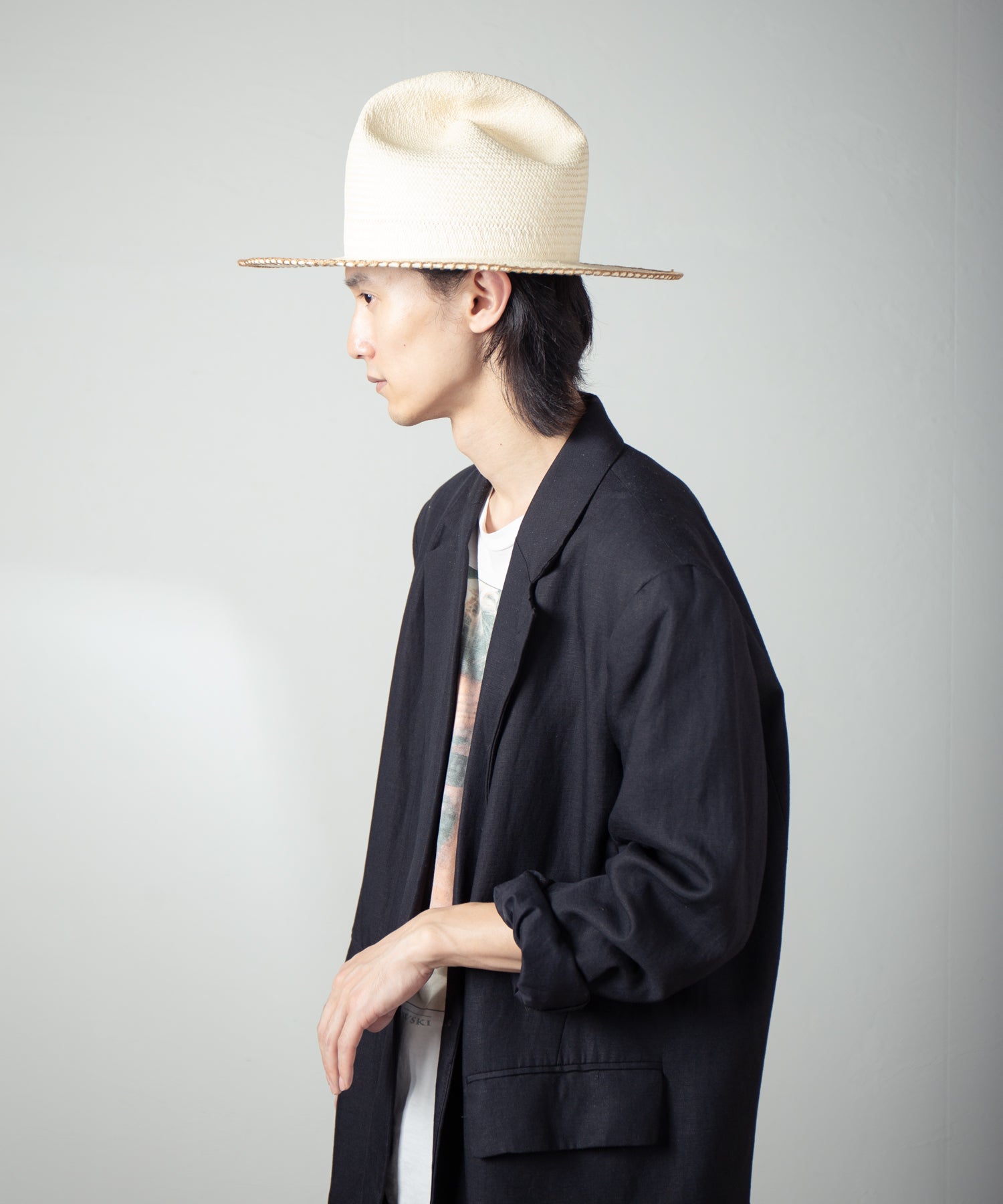 IA-25-120_Natural | Mountain Panama Hat | Color:Natural【INDIETRO ASSOCIATION_インディエトロアソシエーション】