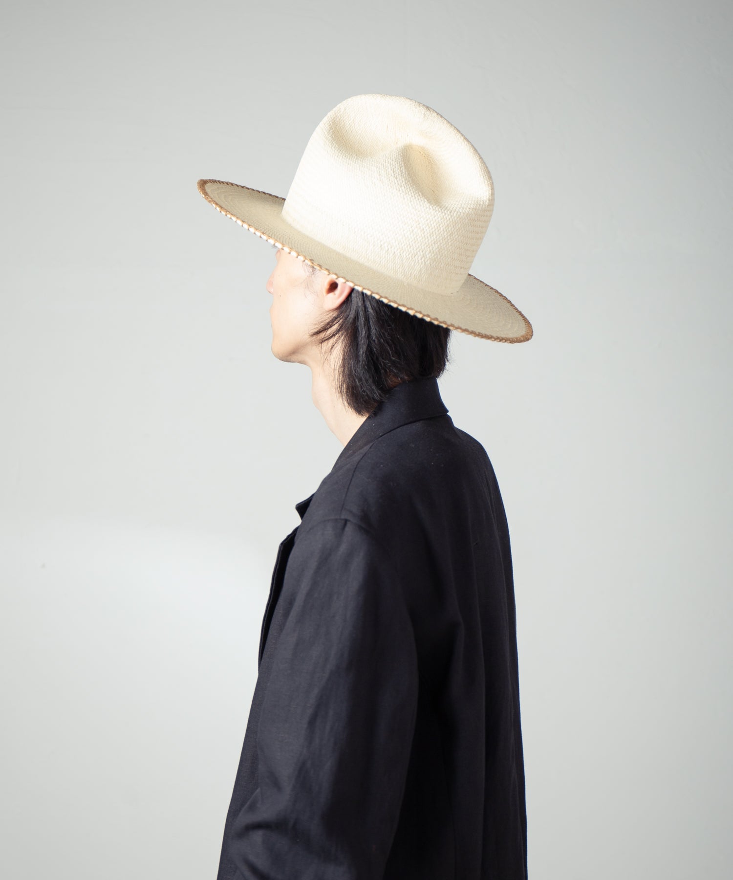 IA-25-120_Natural | Mountain Panama Hat | Color:Natural【INDIETRO ASSOCIATION_インディエトロアソシエーション】