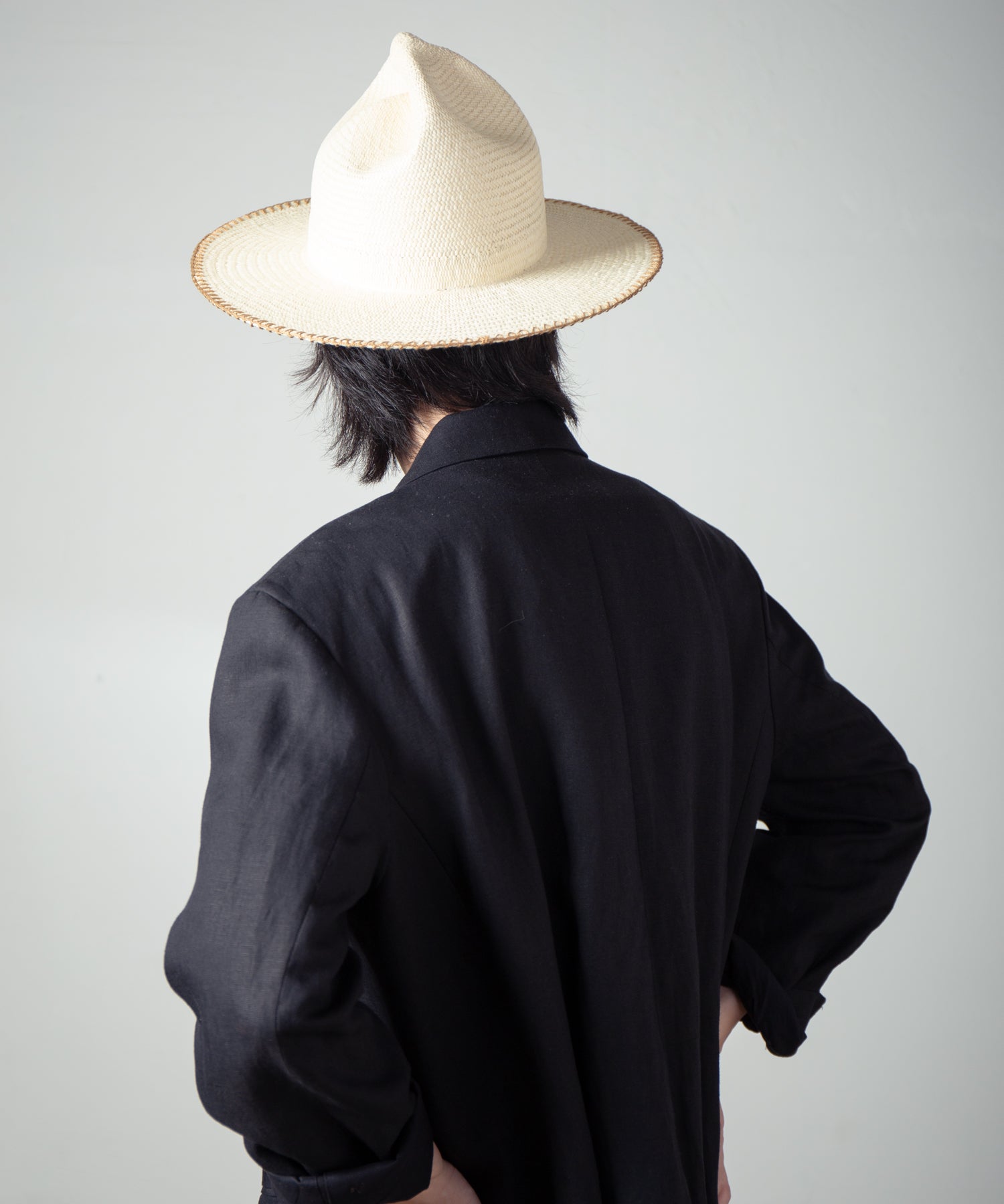 IA-25-120_Natural | Mountain Panama Hat | Color:Natural【INDIETRO ASSOCIATION_インディエトロアソシエーション】
