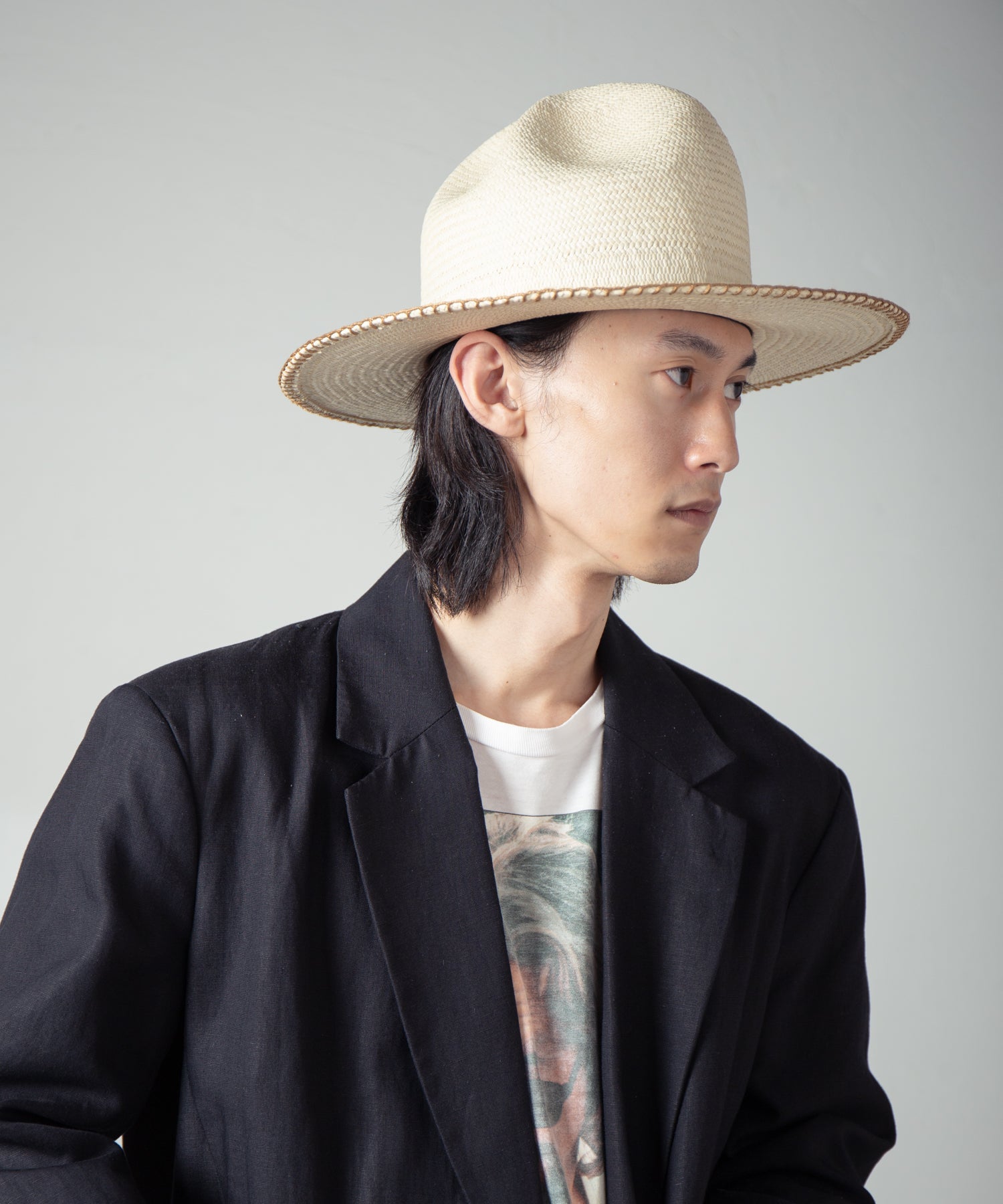 IA-25-120_Natural | Mountain Panama Hat | Color:Natural【INDIETRO ASSOCIATION_インディエトロアソシエーション】