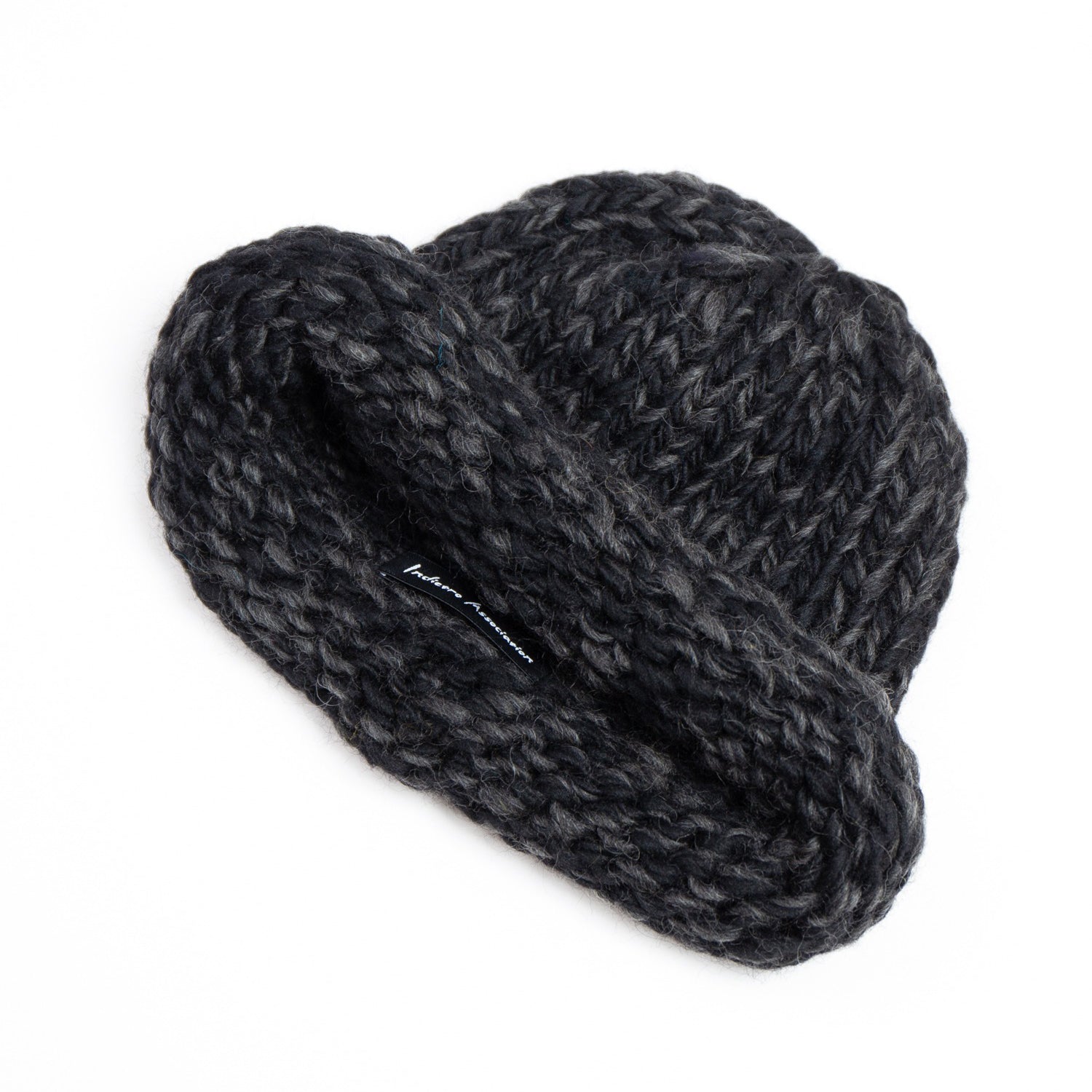 Roll Knit Cap | Color_Yellow / Blue / BLack | No_ia-25-125【INDIETRO ASSOCIATION_インディエトロアソシエーション】