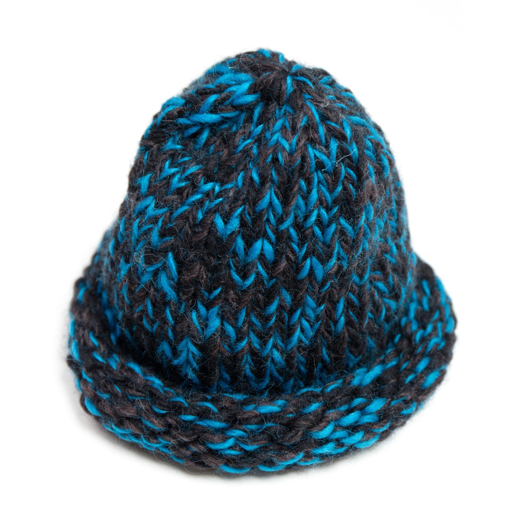 Roll Knit Cap | Color_Yellow / Blue / BLack | No_ia-25-125【INDIETRO ASSOCIATION_インディエトロアソシエーション】