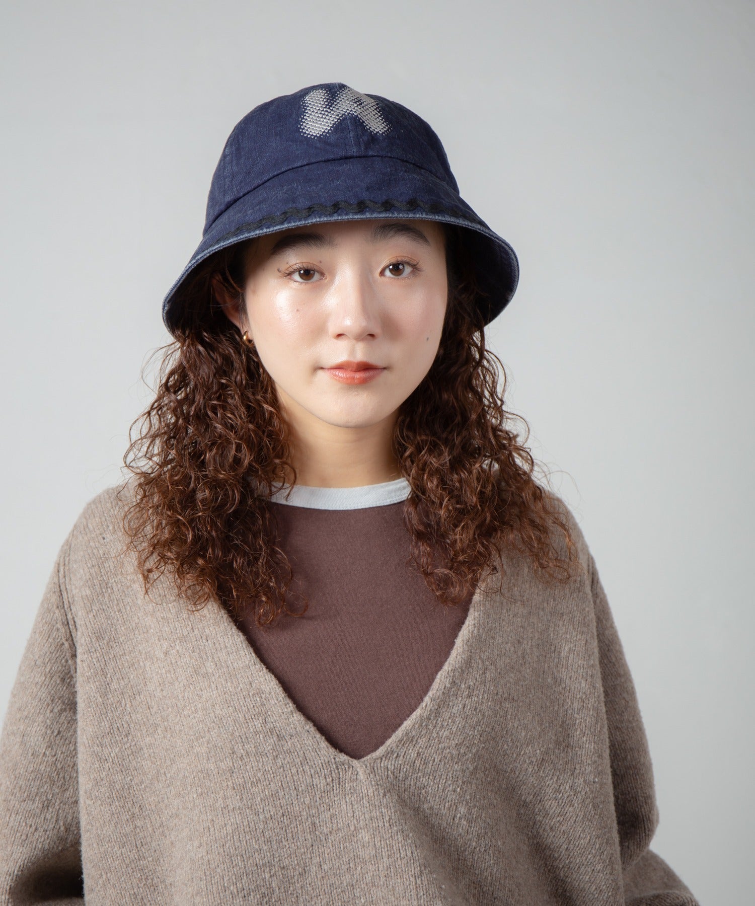 Logo Metro Hat | Color_Indigo / Black | No_ia-25-128【INDIETRO ASSOCIATION_インディエトロアソシエーション】