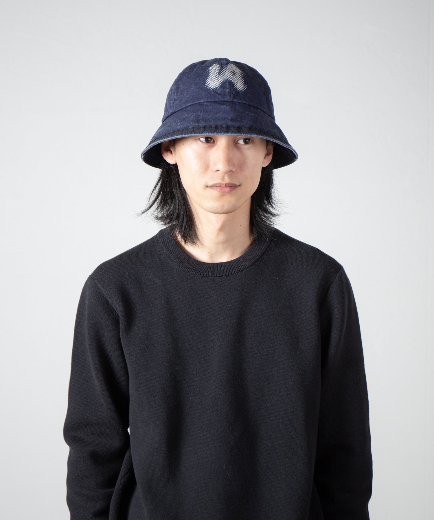 Logo Metro Hat | Color_Indigo / Black | No_ia-25-128【INDIETRO ASSOCIATION_インディエトロアソシエーション】