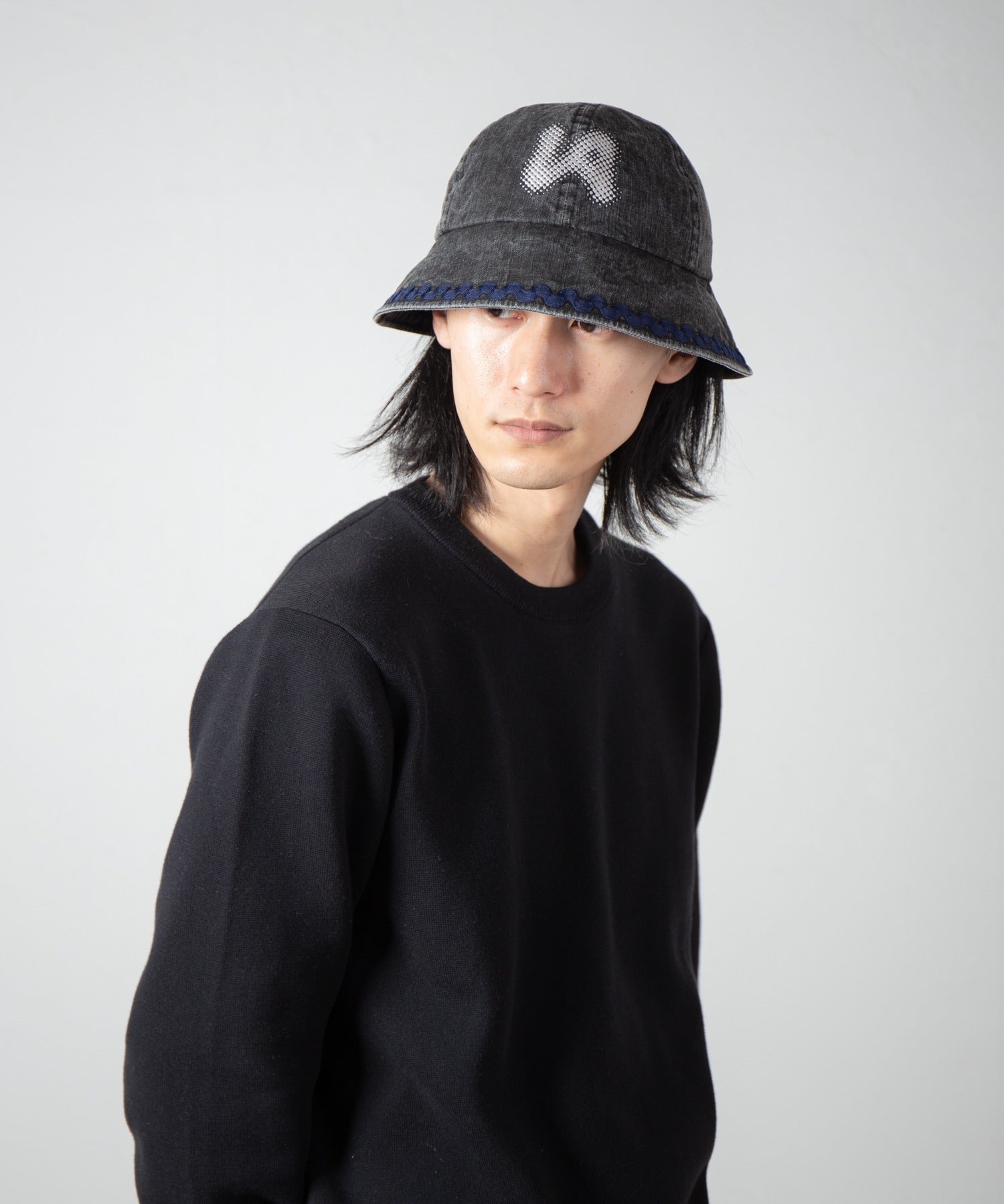 Logo Metro Hat | Color_Indigo / Black | No_ia-25-128【INDIETRO ASSOCIATION_インディエトロアソシエーション】