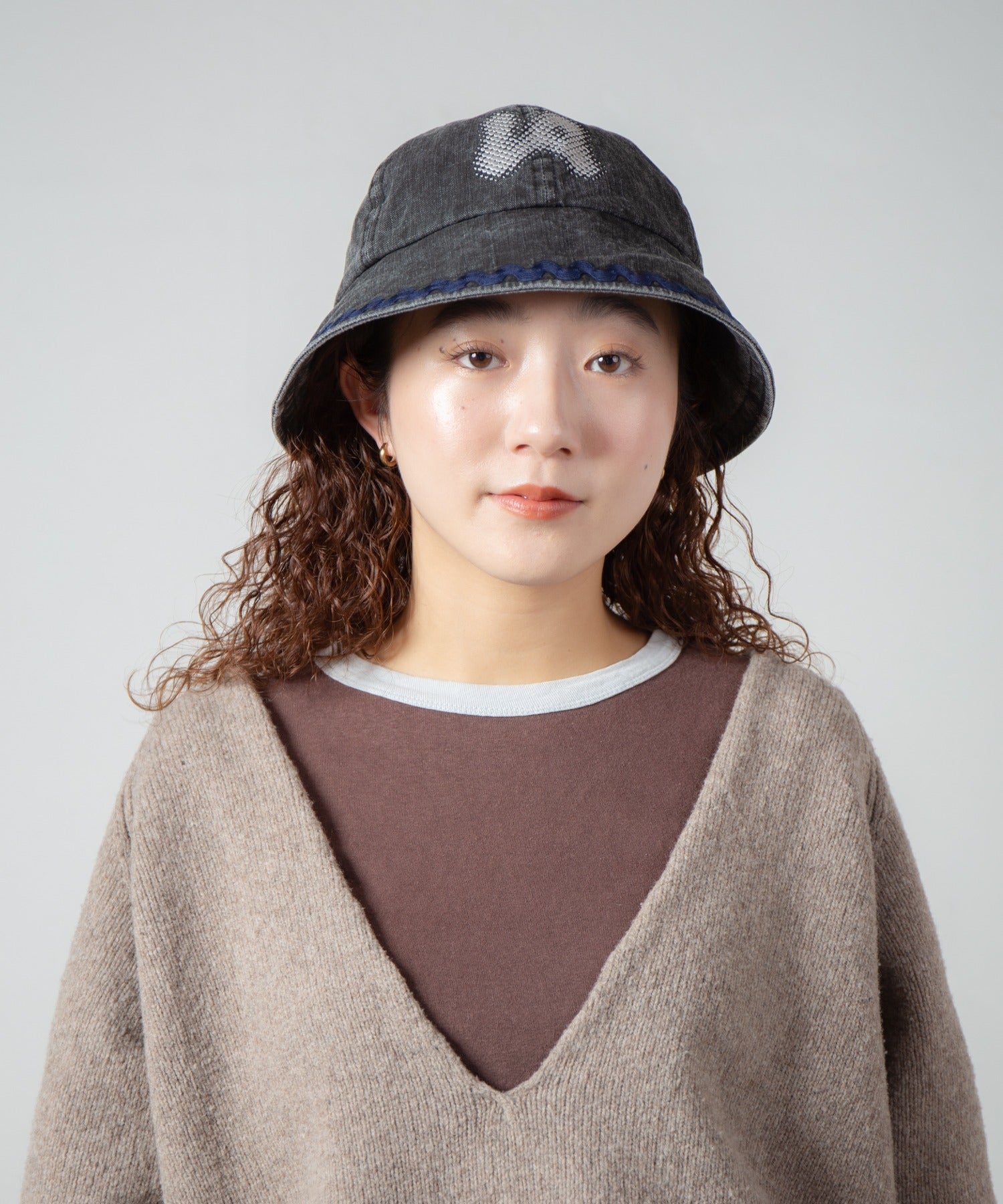 Logo Metro Hat | Color_Indigo / Black | No_ia-25-128【INDIETRO ASSOCIATION_インディエトロアソシエーション】